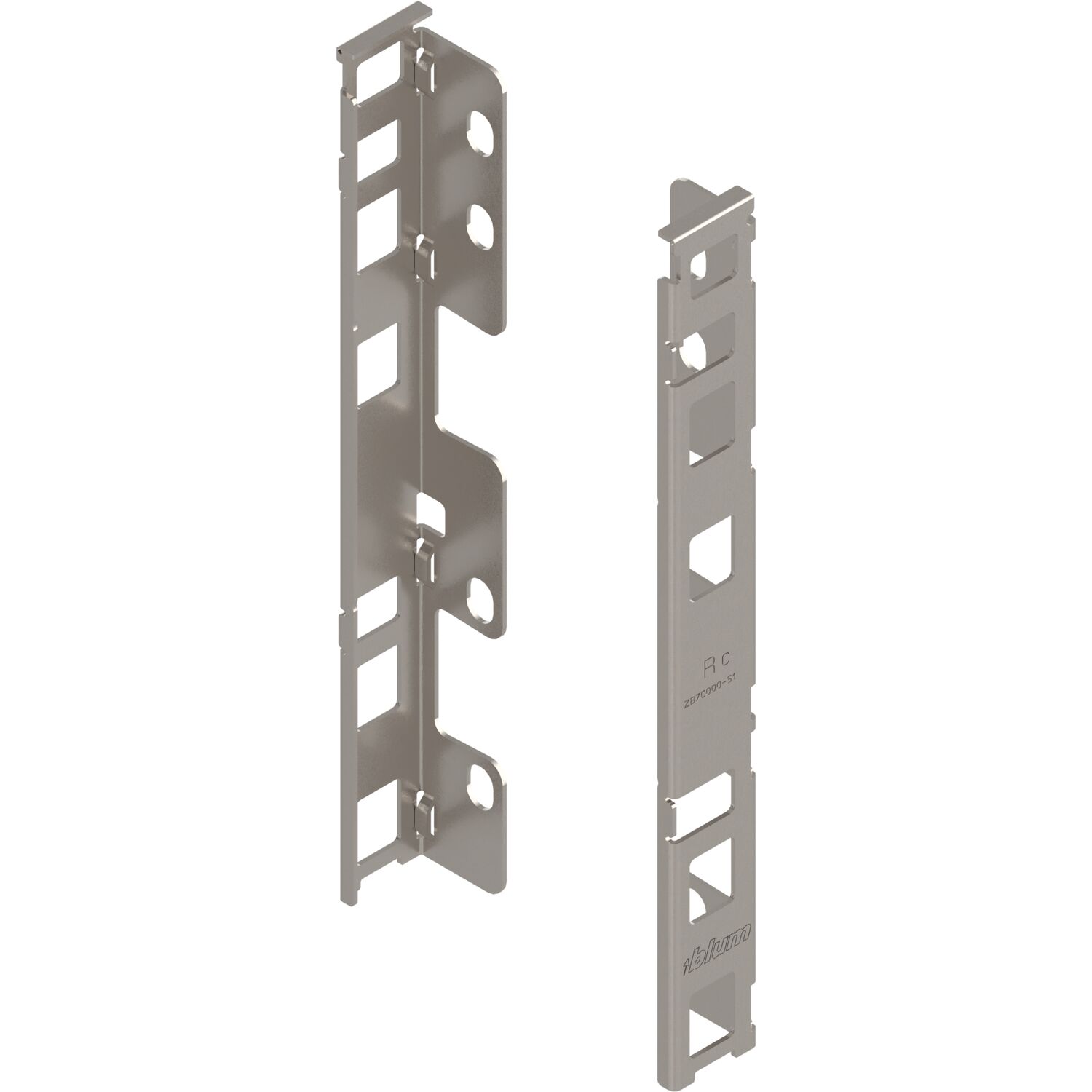 blum LEGRABOX Holzrückwandhalter Höhe C, vernickelt
