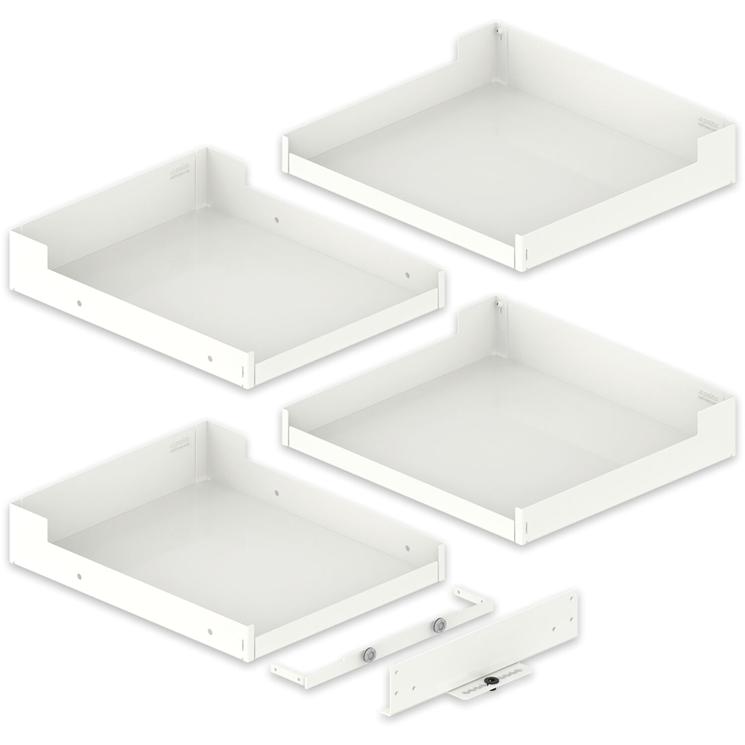 peka Einhängetablar-Set Liro 600 Magic Corner Comfort Weiß
