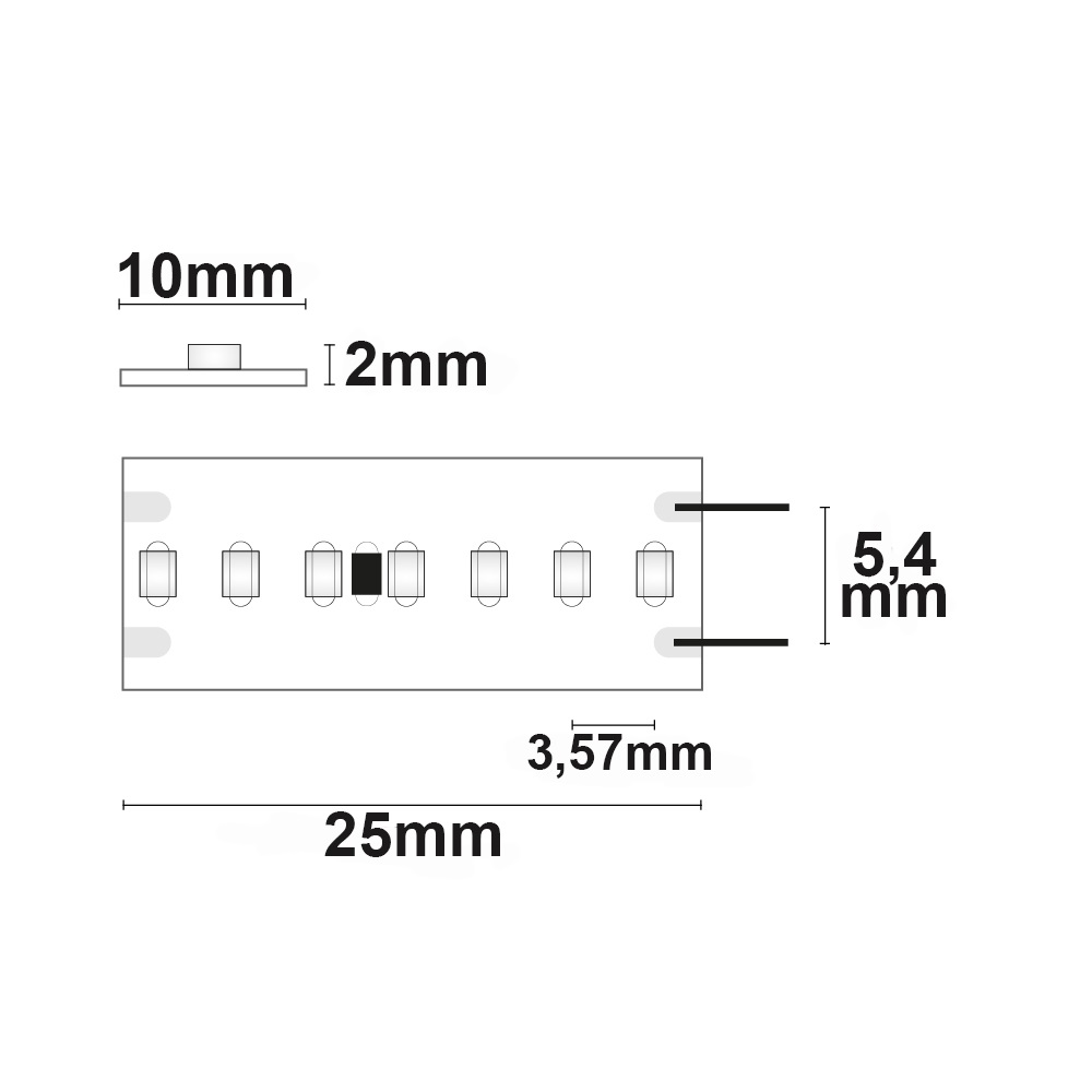 ISOLED LED CRI927 Linear10 Flexband 24V DC 15W IP20 2700K 20m Rolle 280 LED/m