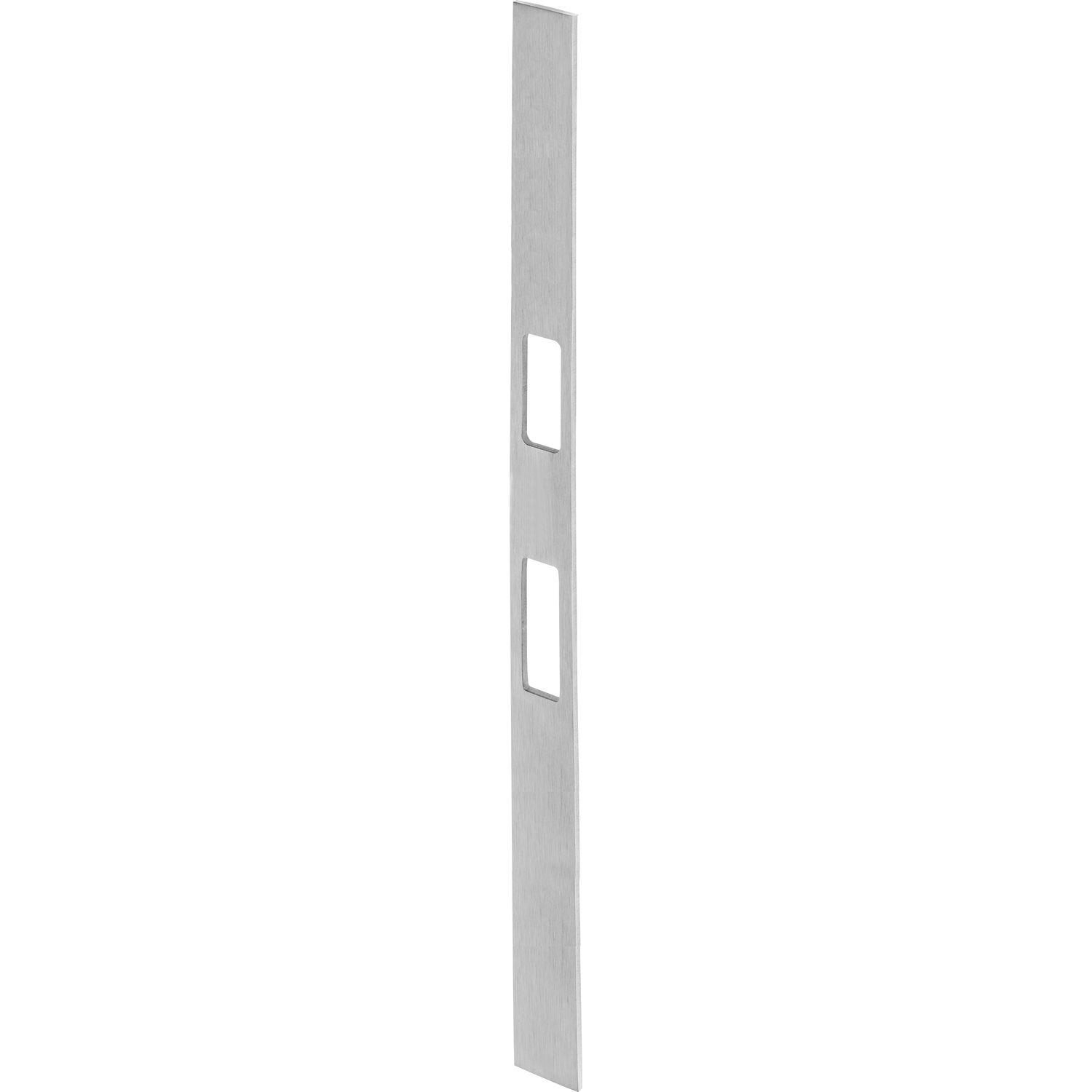 Wilka Schließblech 9353 flach für Falle und Riegel, 380 x 24 x 3 mm, Edelstahl
