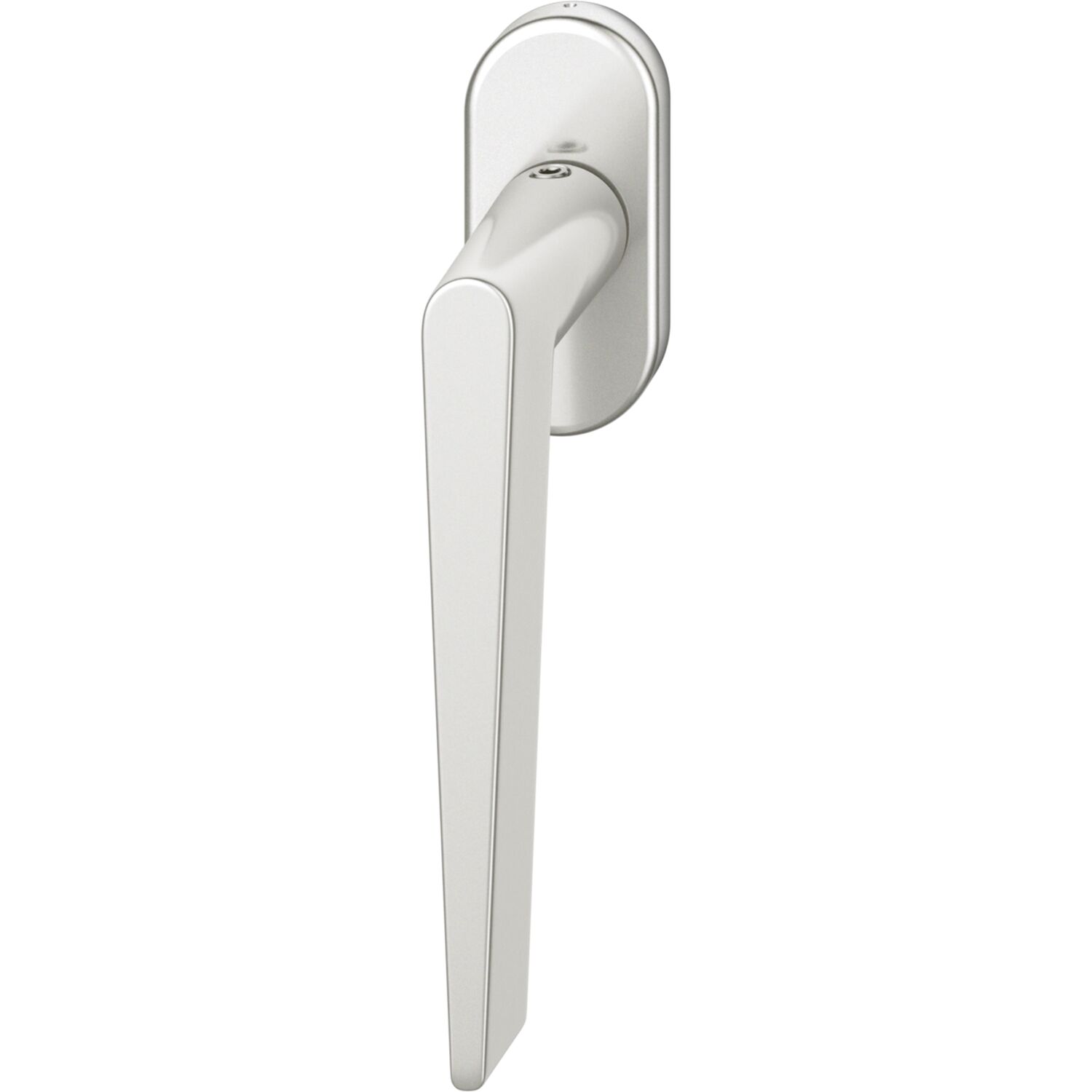 FSB Fenstergriff ovale Rosette Aluminium silber eloxiert