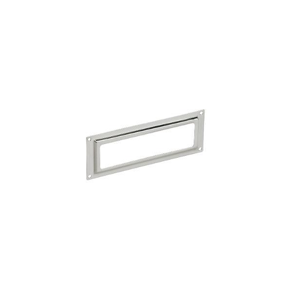 Etikettrahmen Breite 80 mm, Höhe 30 mm, Stahl vernickelt ()