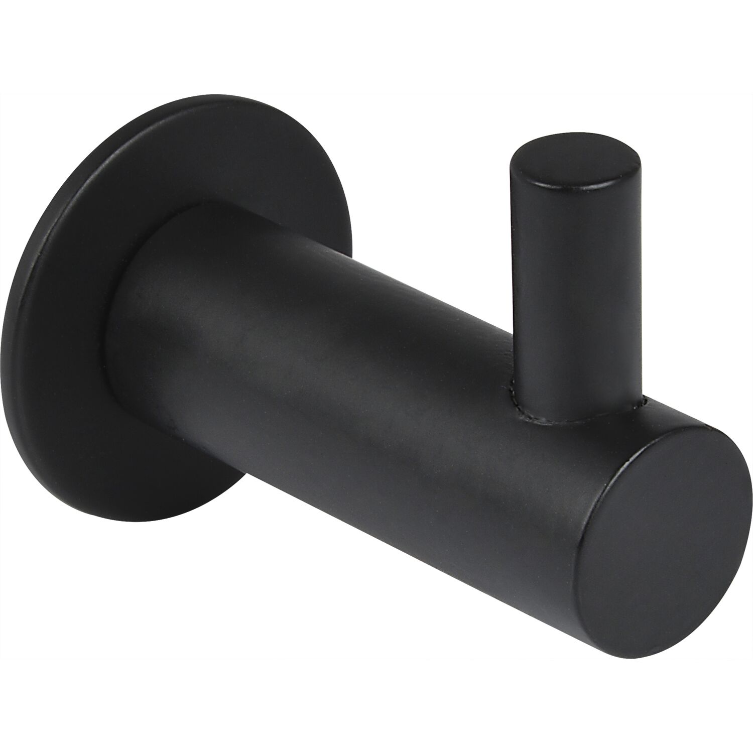 Technik Team Mantelhaken Tonina 2 mit Platte ø 30mm Tiefe 47mm Stahl schwarz