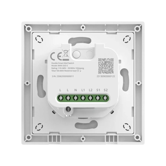 Sonoff Orb-MW2 Matter WiFi Doppelter intelligenter Wandschalter MINI-2GS-E