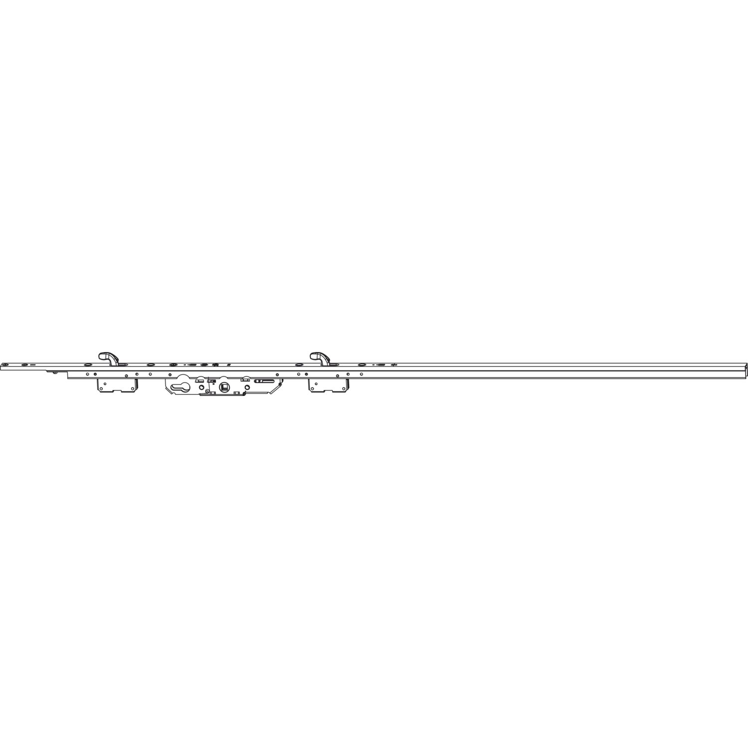Maco #227753 HS Hakengetriebe PZ DM 37,5, FFH 735-1360 mm, Alu silber eloxiert (227753)