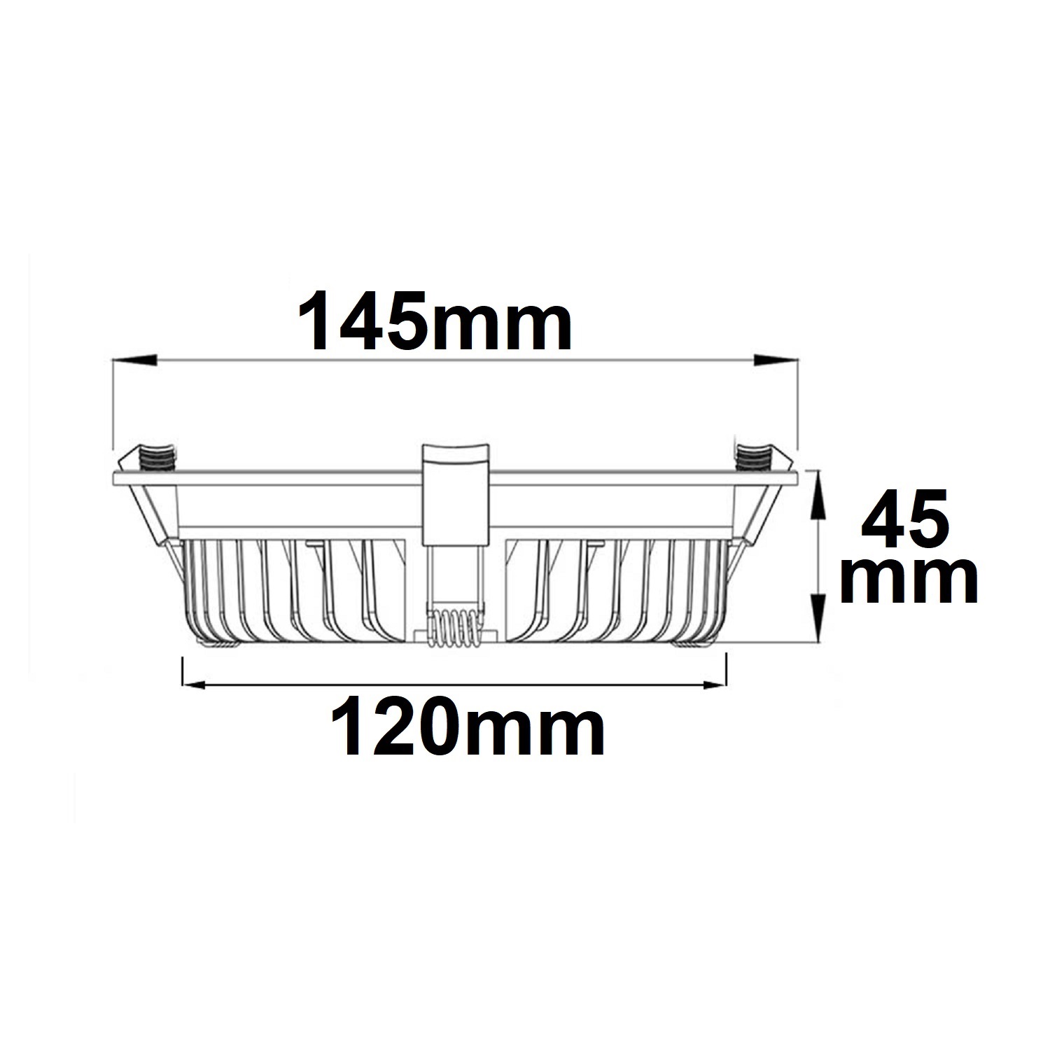 ISOLED LED Downlight blendungsreduziert 18W rund DN145 CRI90 Switch 3000|3500|4000K dimmbar