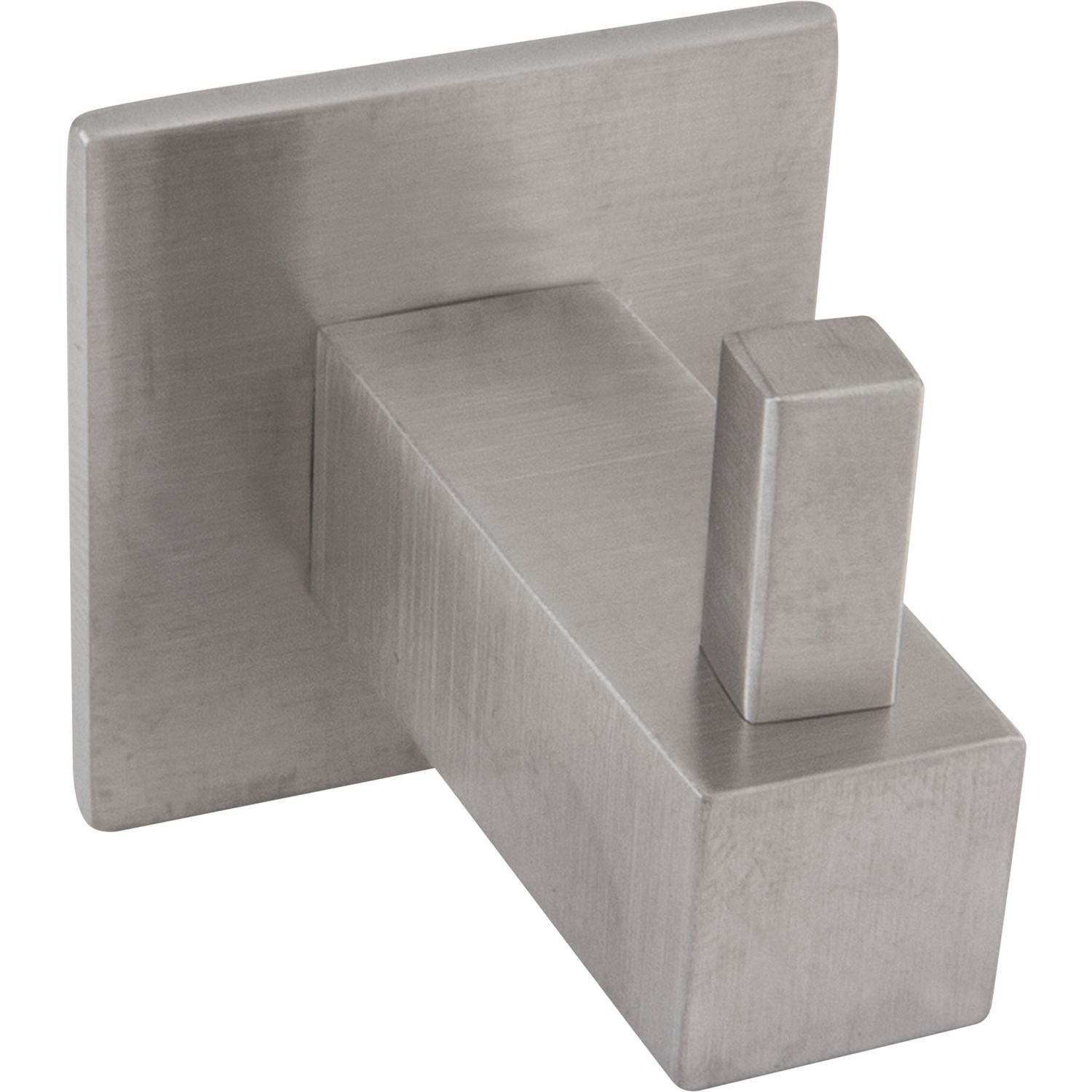 Technik Team Mantelhaken Tikal mit Platte 35x35mm Höhe 39mm T 41mm Edelstahl gebürstet