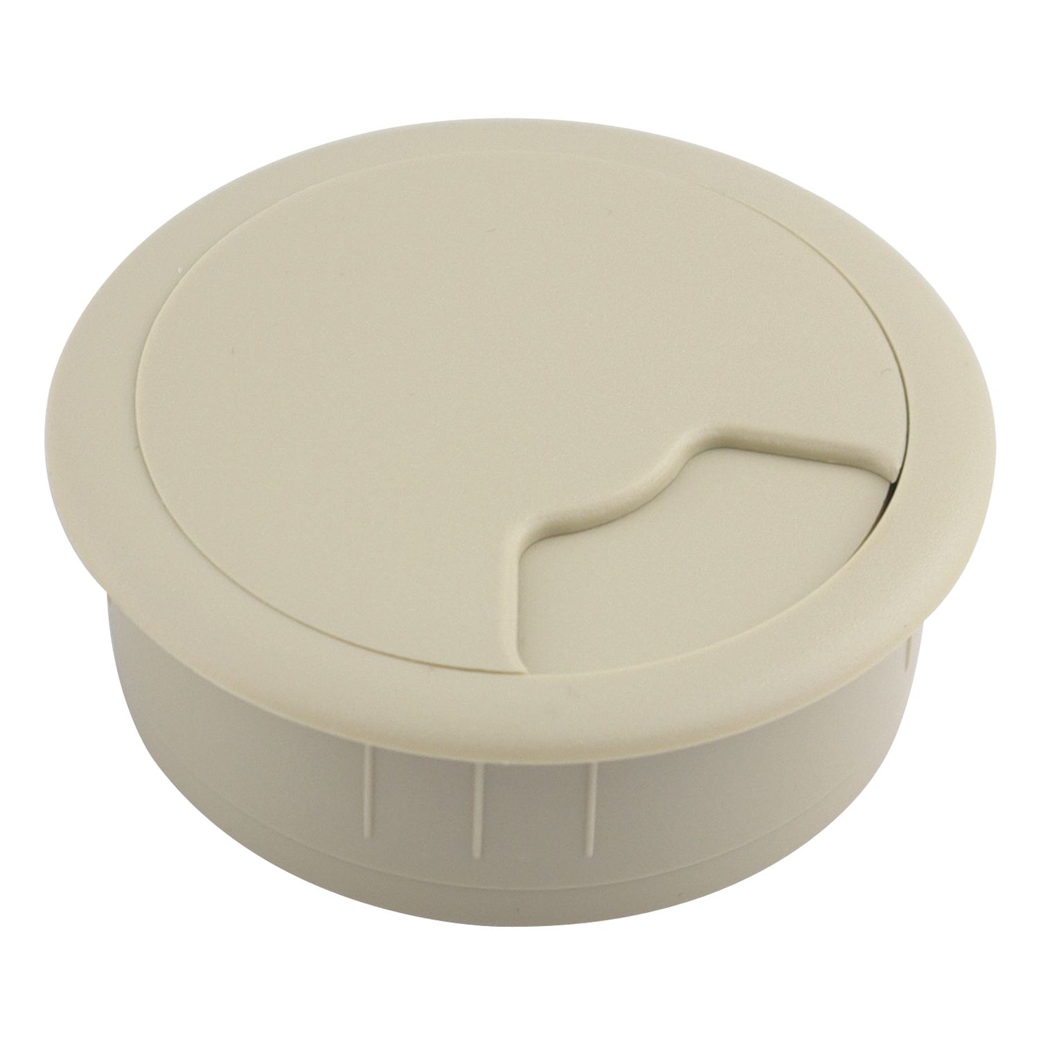 CONFURN Kabeldurchgang rund, Einbau ø 80 mm, Kunststoff beige