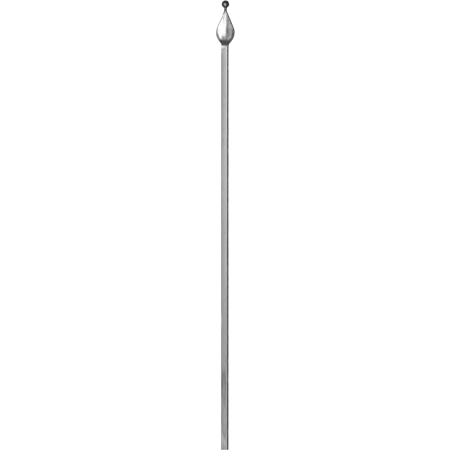 IAM DESIGN Lanzenstab, rund, glatt, 1000 mm, Schmiedeeisen