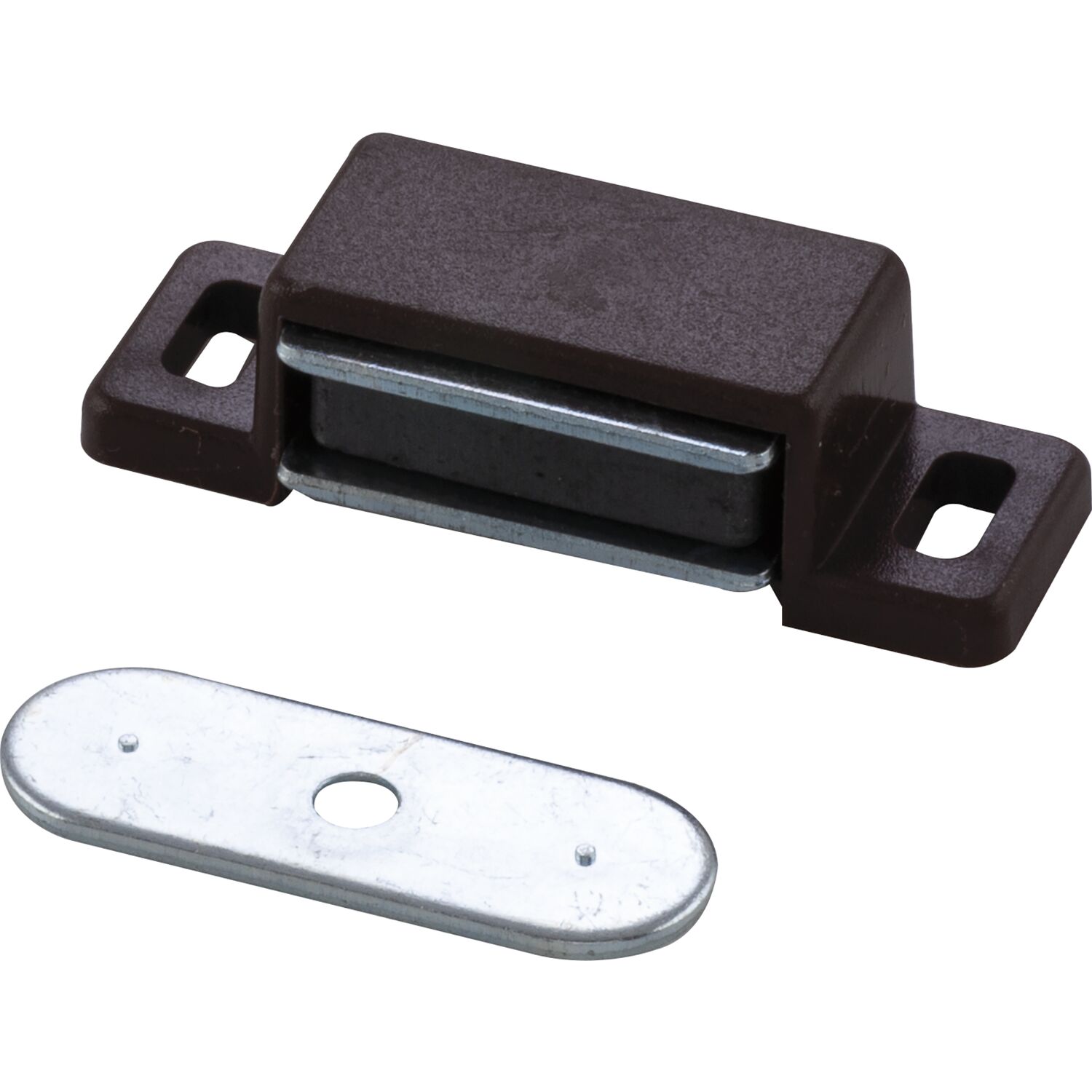 Maco #11.0781 Magnetschnapper Type 4, Haltekraft 4 kg, Kunststoff braun