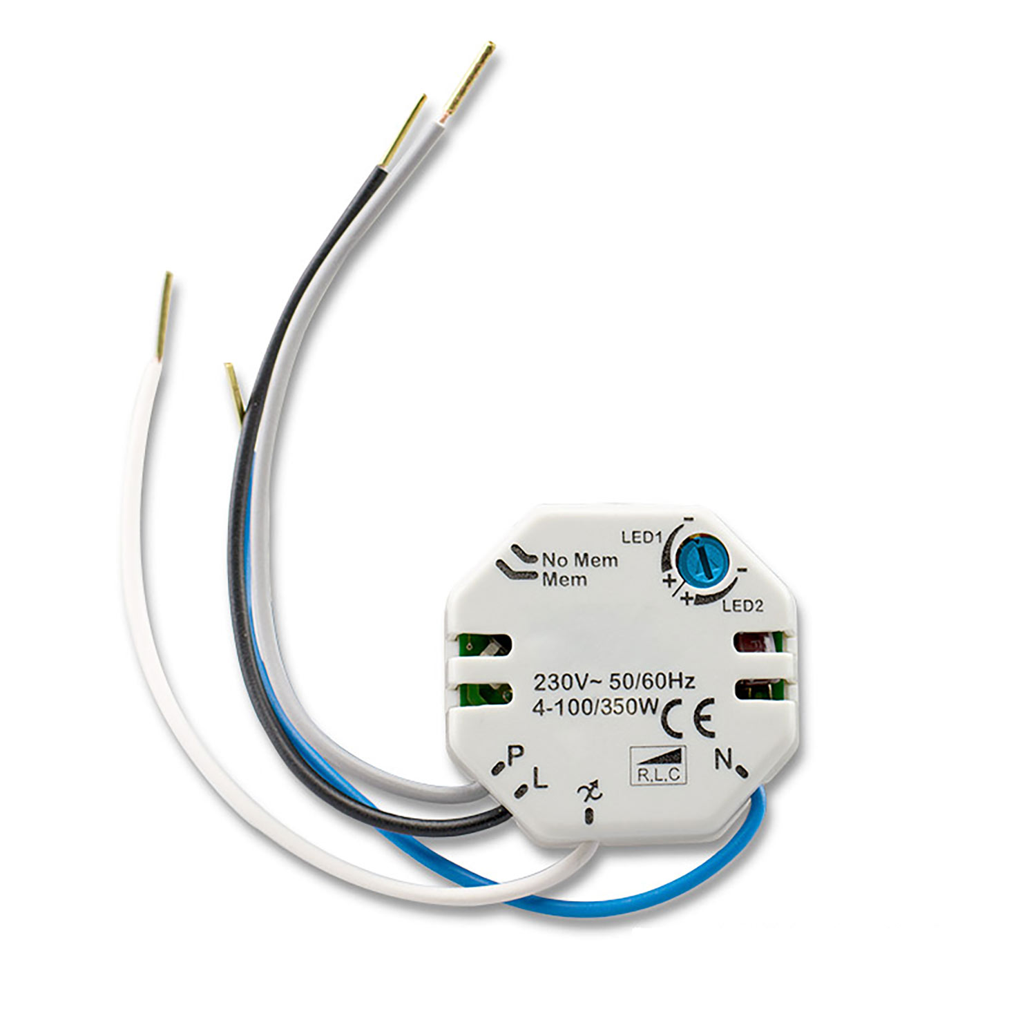 ISOLED Universal-Push Dimmer für dimmbare 230V Leuchtmittel/Trafos 300VA