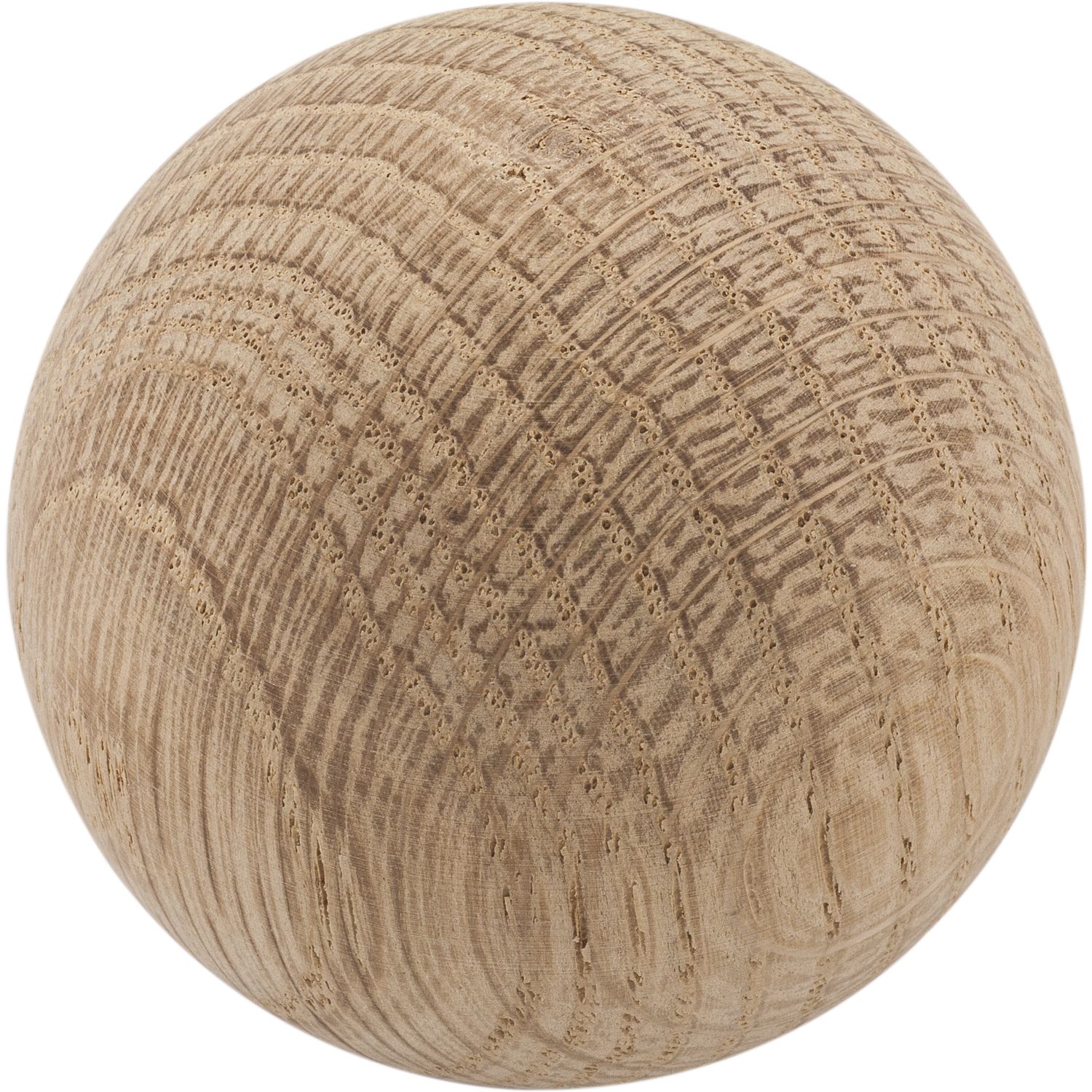 Holz-Kugel ø 50 mm, Eiche roh