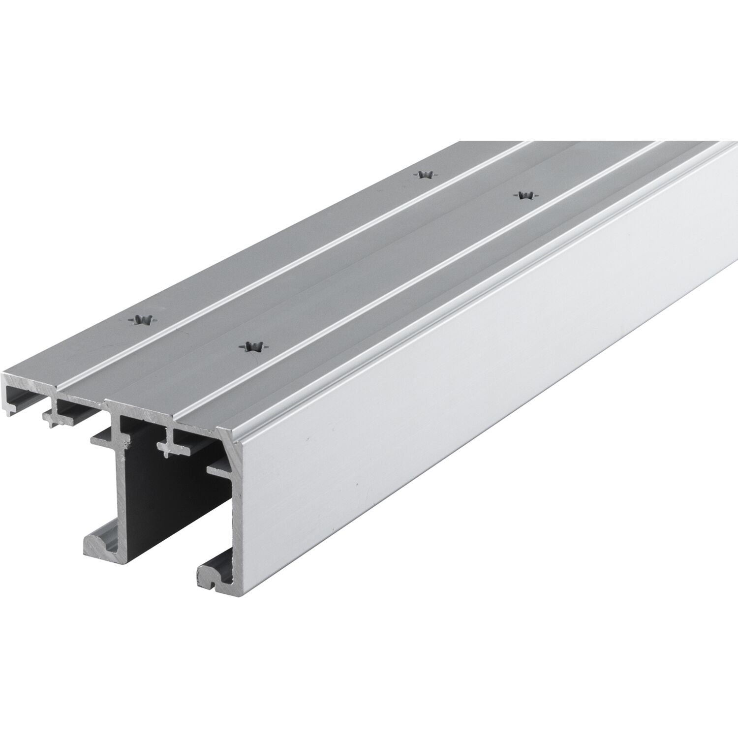 HAWA Combino 65 H IS/MS Doppellaufschiene gelocht, 4000 mm, Aluminium eloxiert (250 mm)