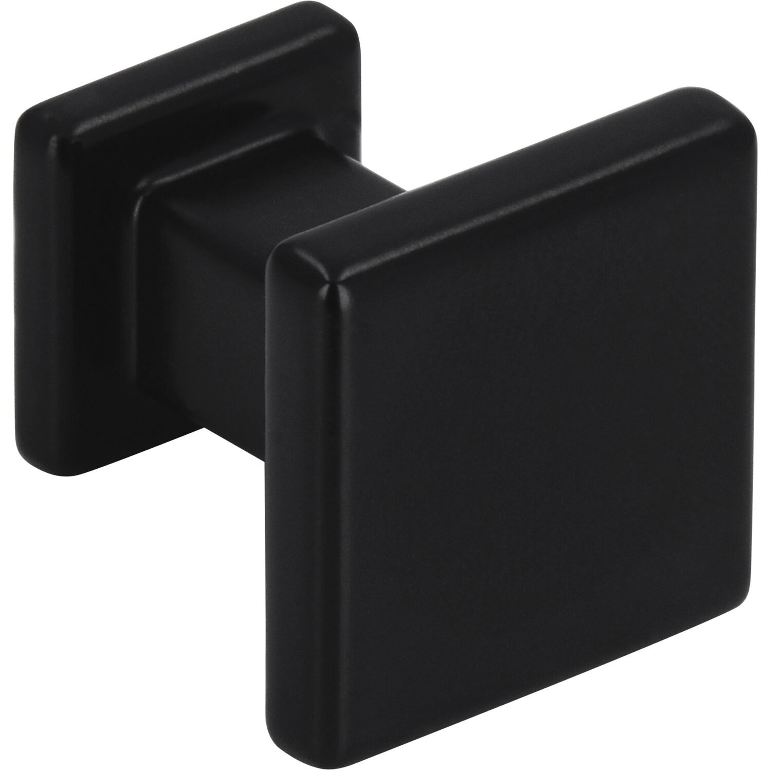 SIRO Möbelknopf Baios 20 x 20 mm, Zinkdruckguss schwarz matt