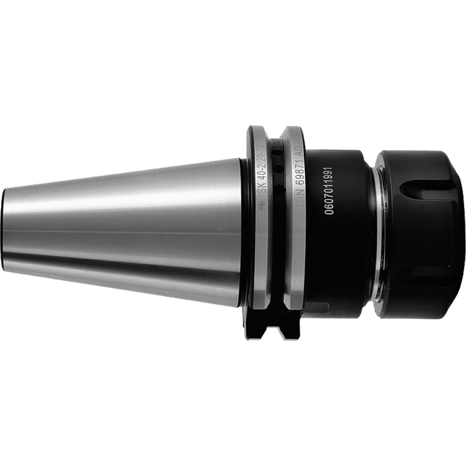 EROGLU Spannfutter für Spannzangen DIN 6499 DIN 69871 AD SK 40 ER 25 2-16