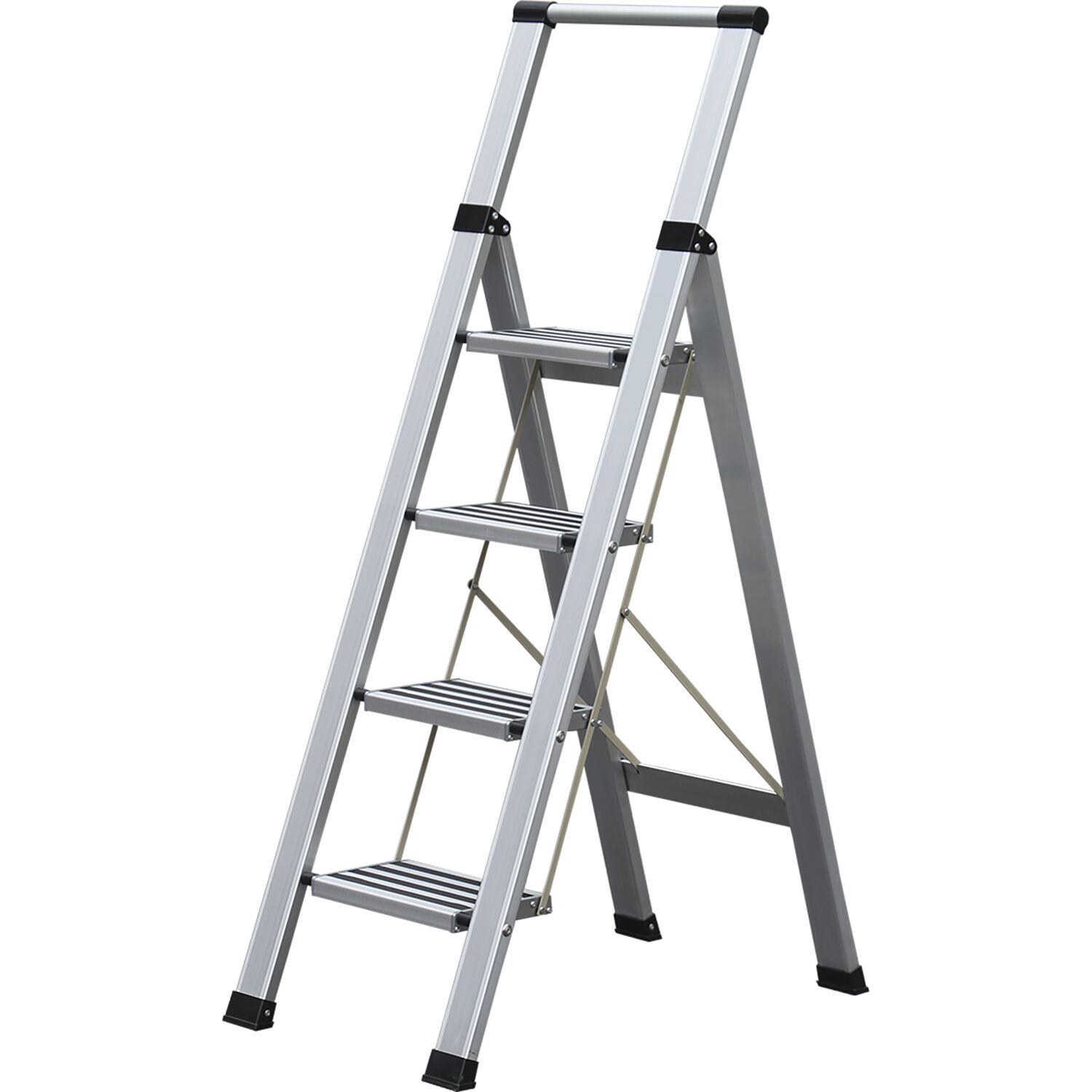 Alu-Klappleiter Step+Store XL 4-stufig