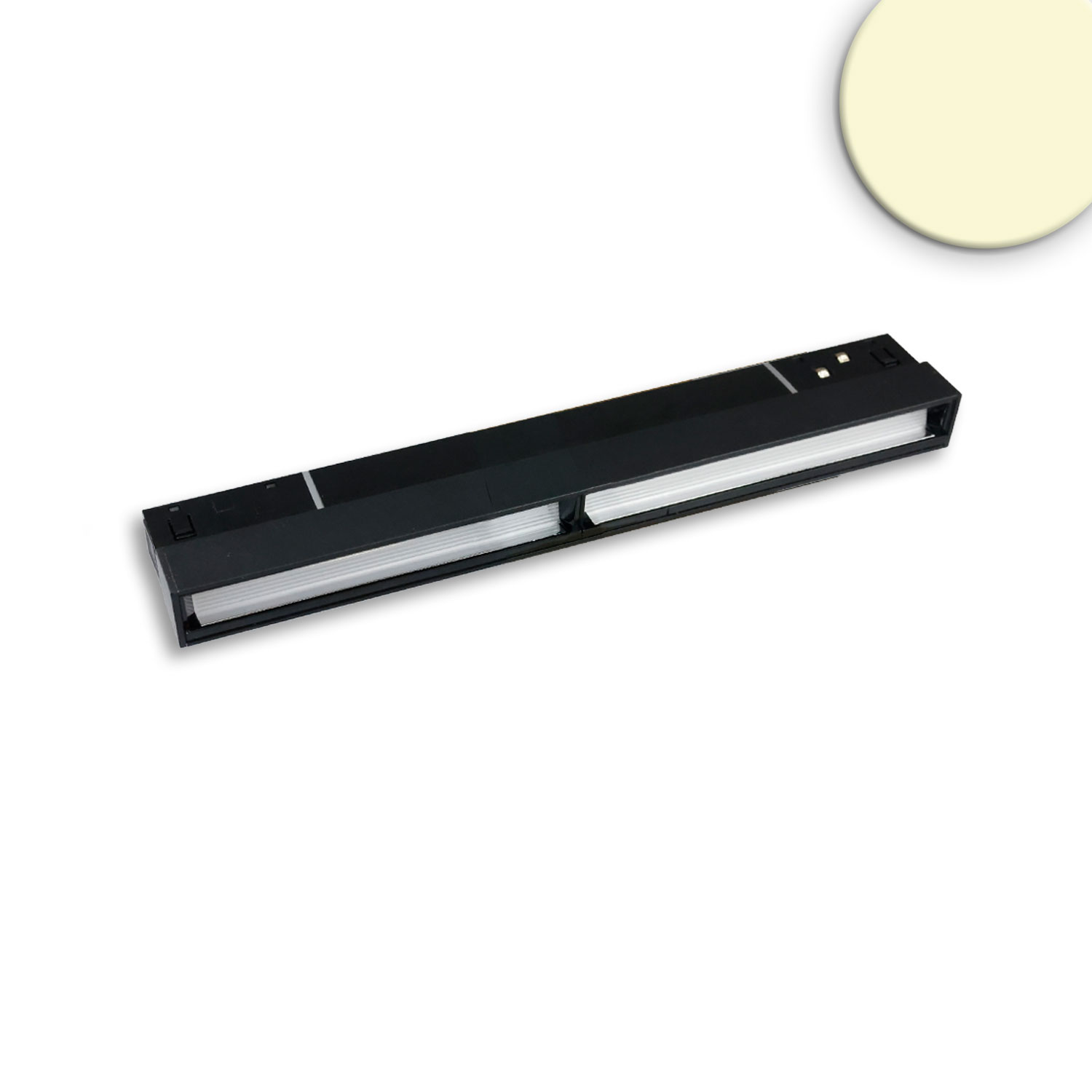 ISOLED Track48 Wallwasher 22cm schwarz 12W 100° asymetrisch 48V DC 3000K CRI90