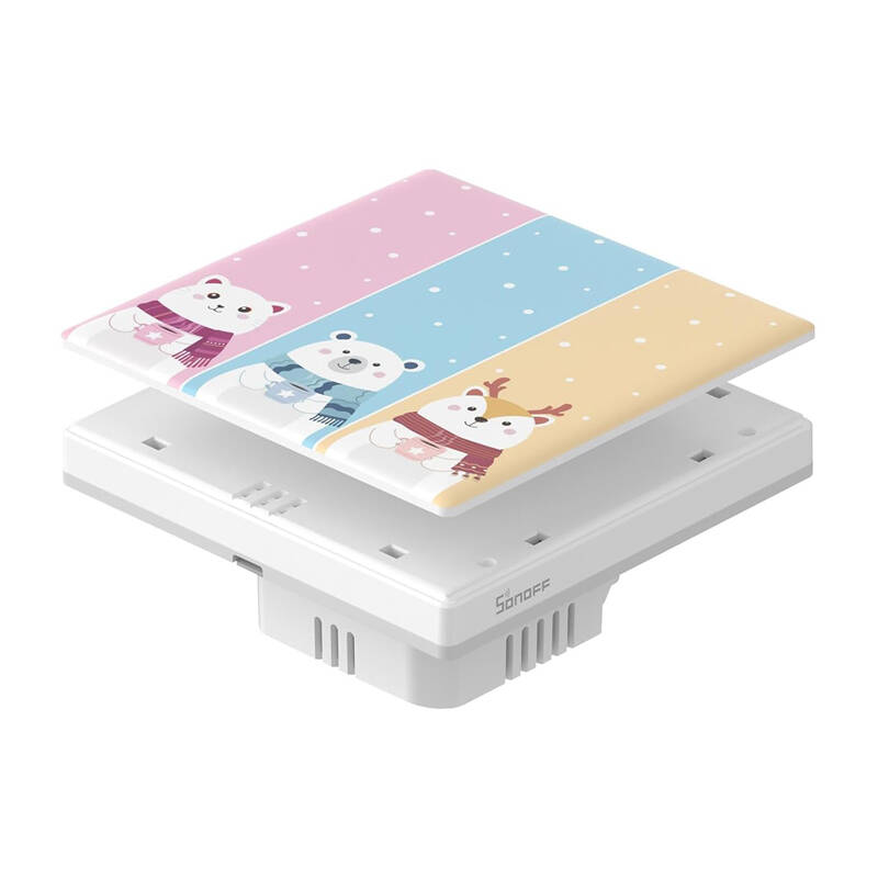 Sonoff TX Ultimate Smart Touch Wandschalterabdeckung Cartoon 3fach