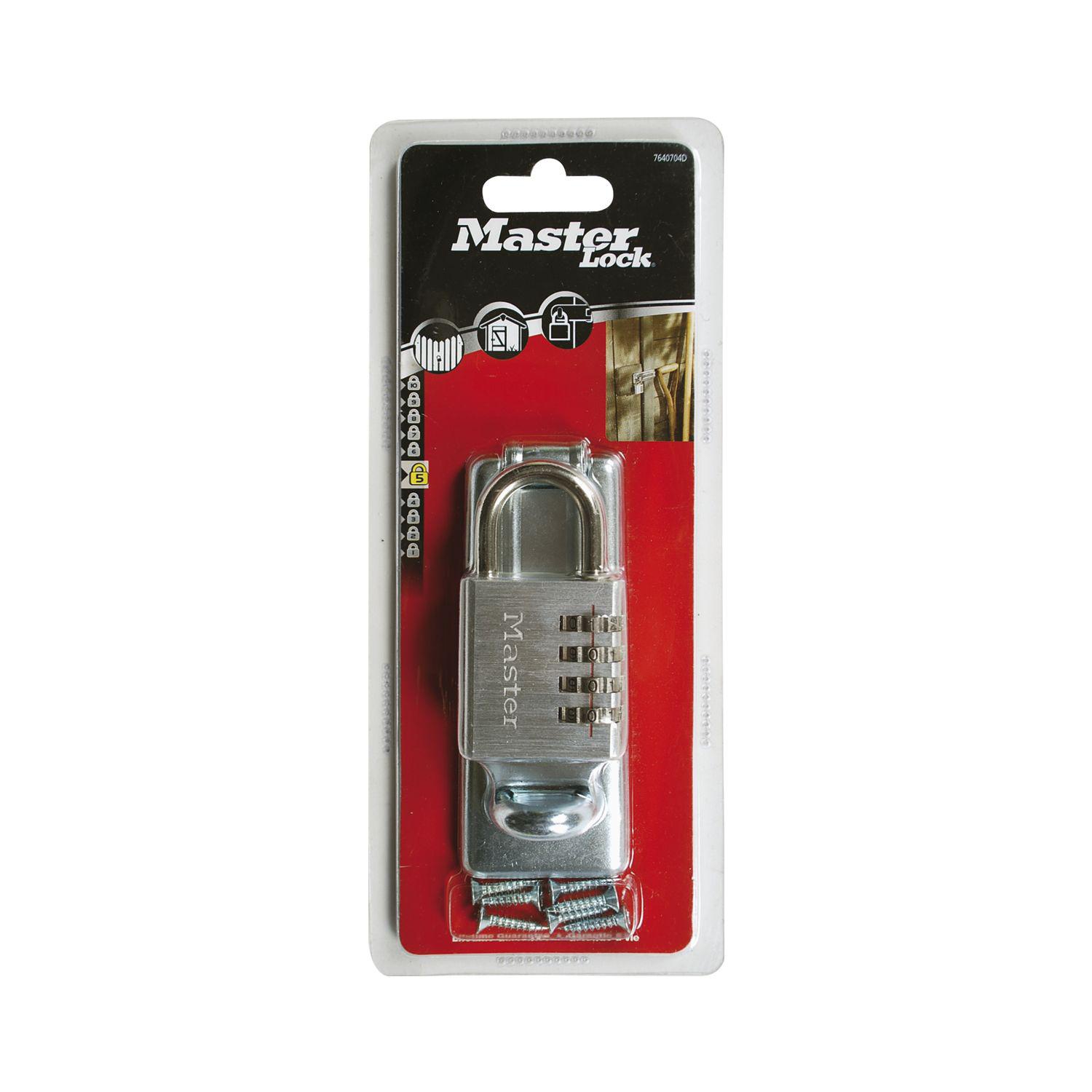 Master Lock Zahlenschloss mit Anlegarbe 40 mm, Aluminium SB