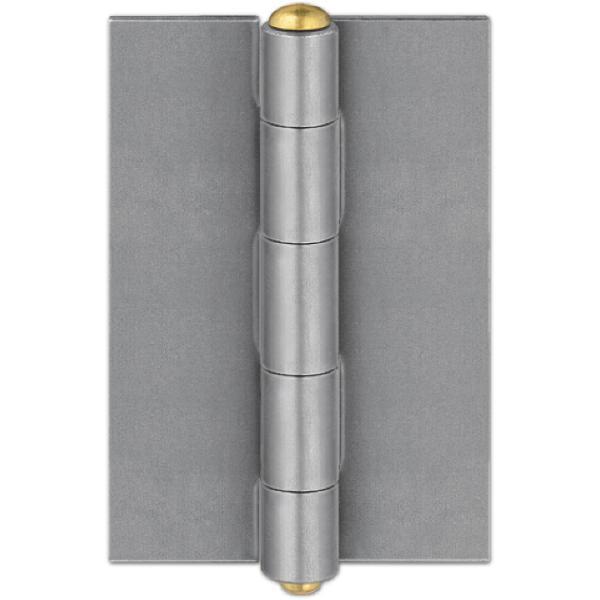 Simonswerk Anschweißscharnier für Stahlfenster, 95 x 65 x 3 mm, Stahl blank