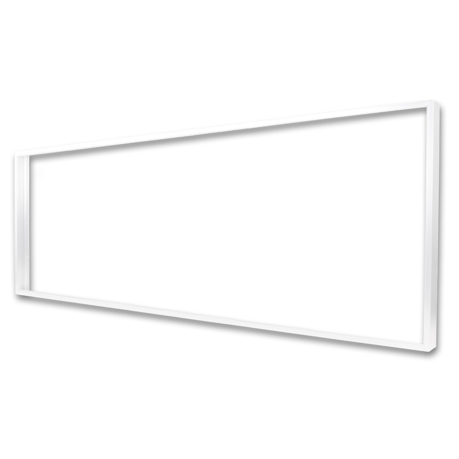 ISOLED Aufbaurahmen weiß RAL 9016 Höhe 7cm für LED Panels 308x1245 steckbare Schnellmontage