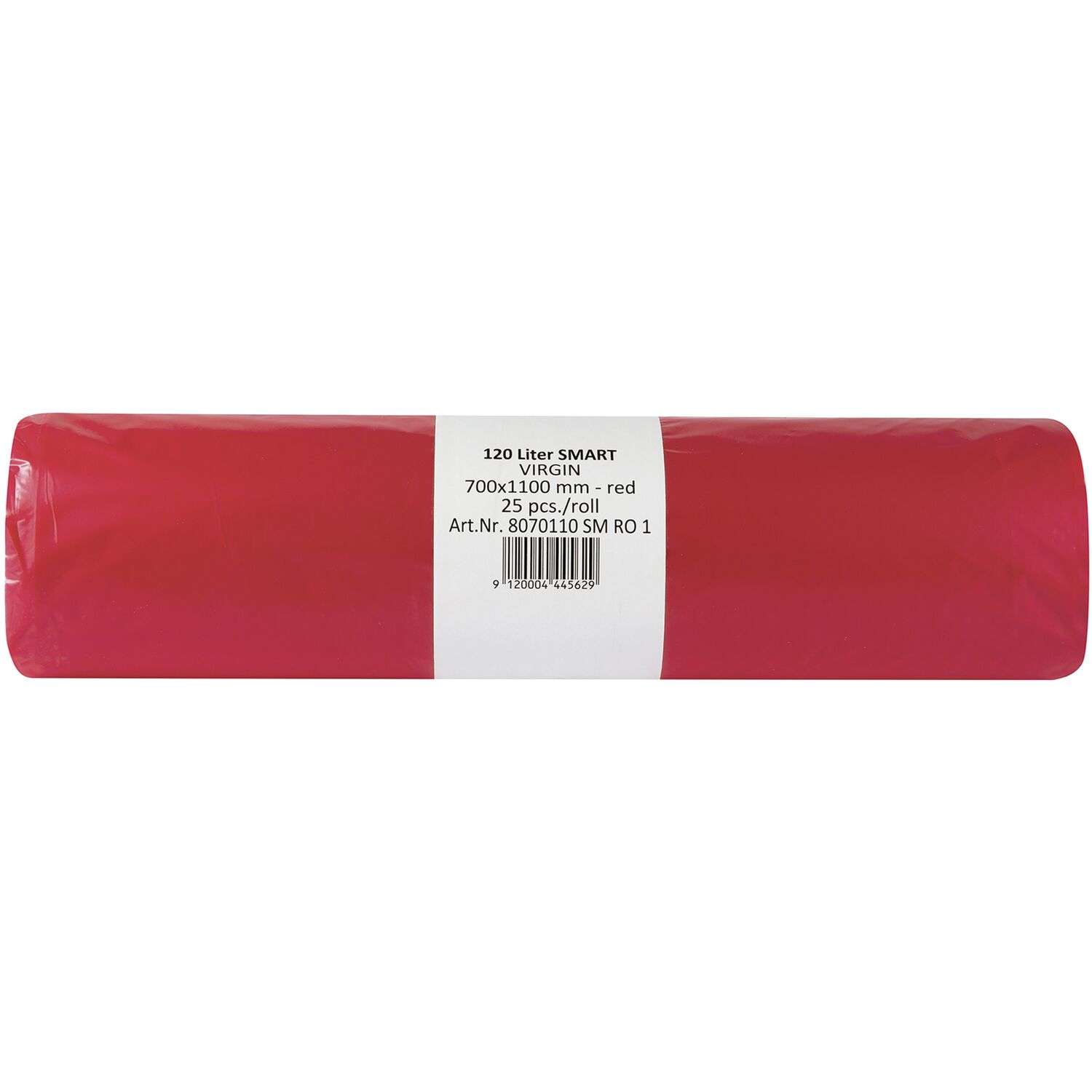 Müllsäcke 120 Liter 25 my 700 x 1100 mm rot