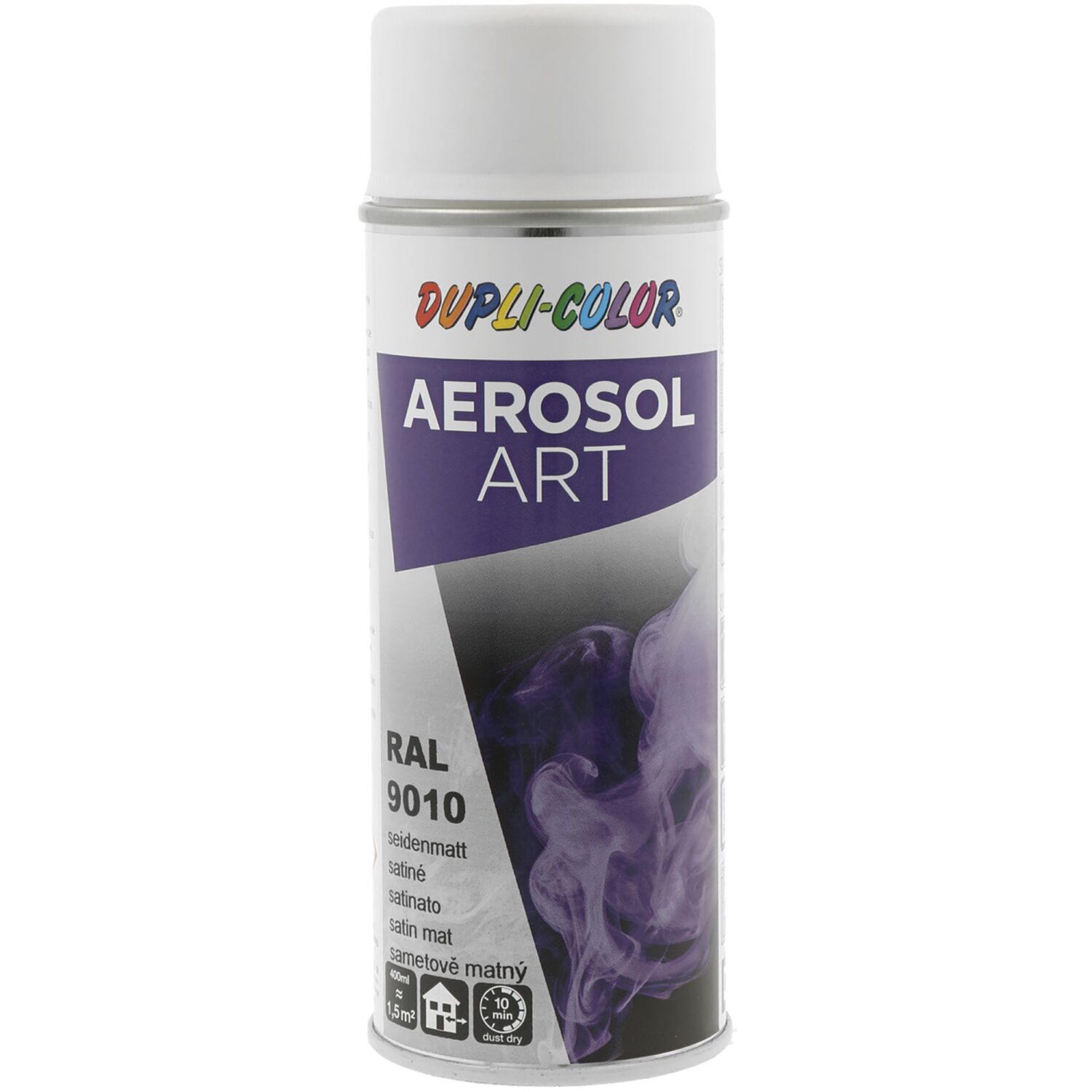 Dupli-Color Lackspray Aerosol Art 400ml reinweiß seidenmatt / RAL 9010