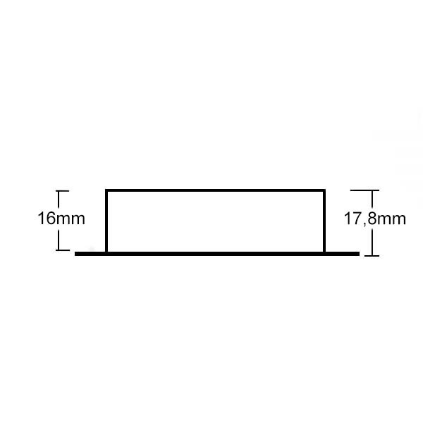 ISOLED Cover Aluminium rund schwarz rückversetzt für Sys-90