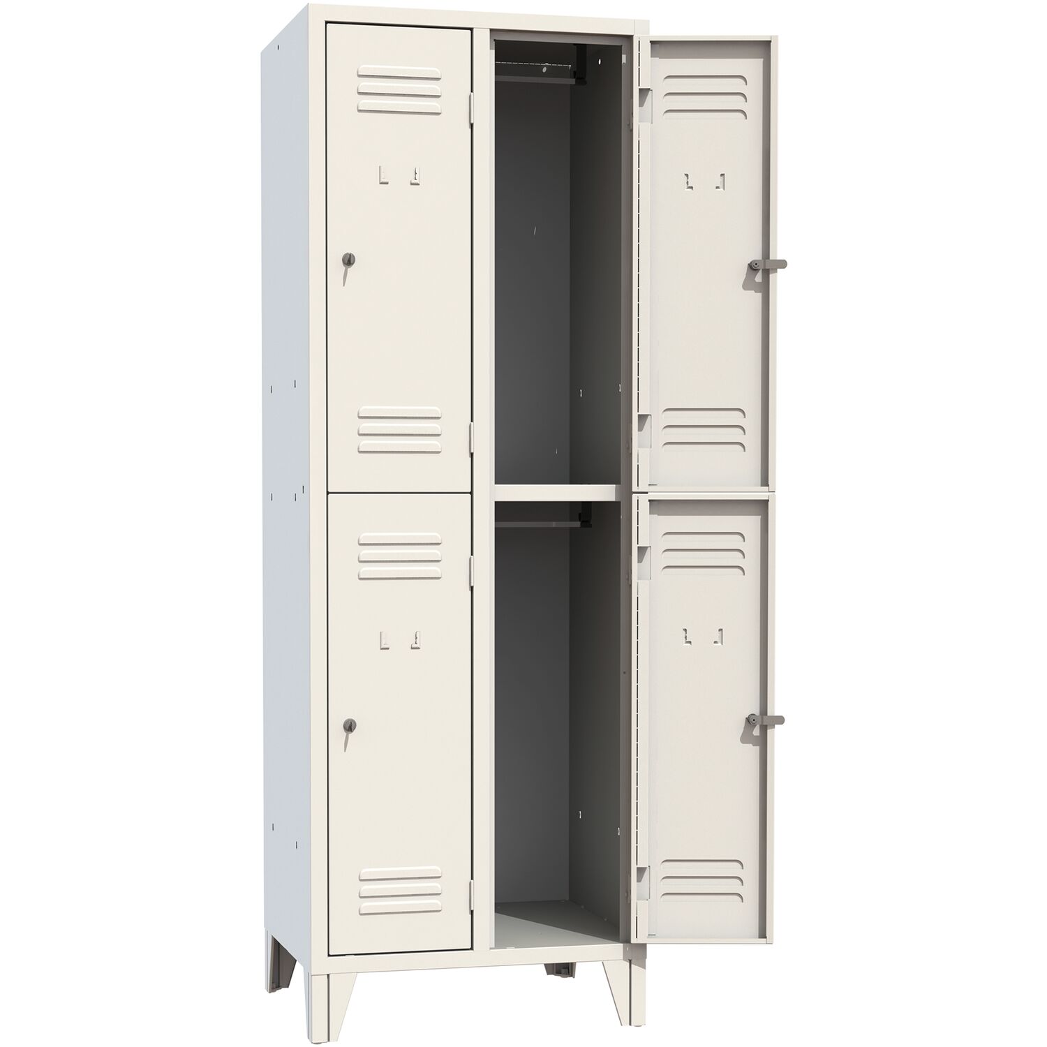 Doppelstockspind Abteilanzahl 4 RAL7035