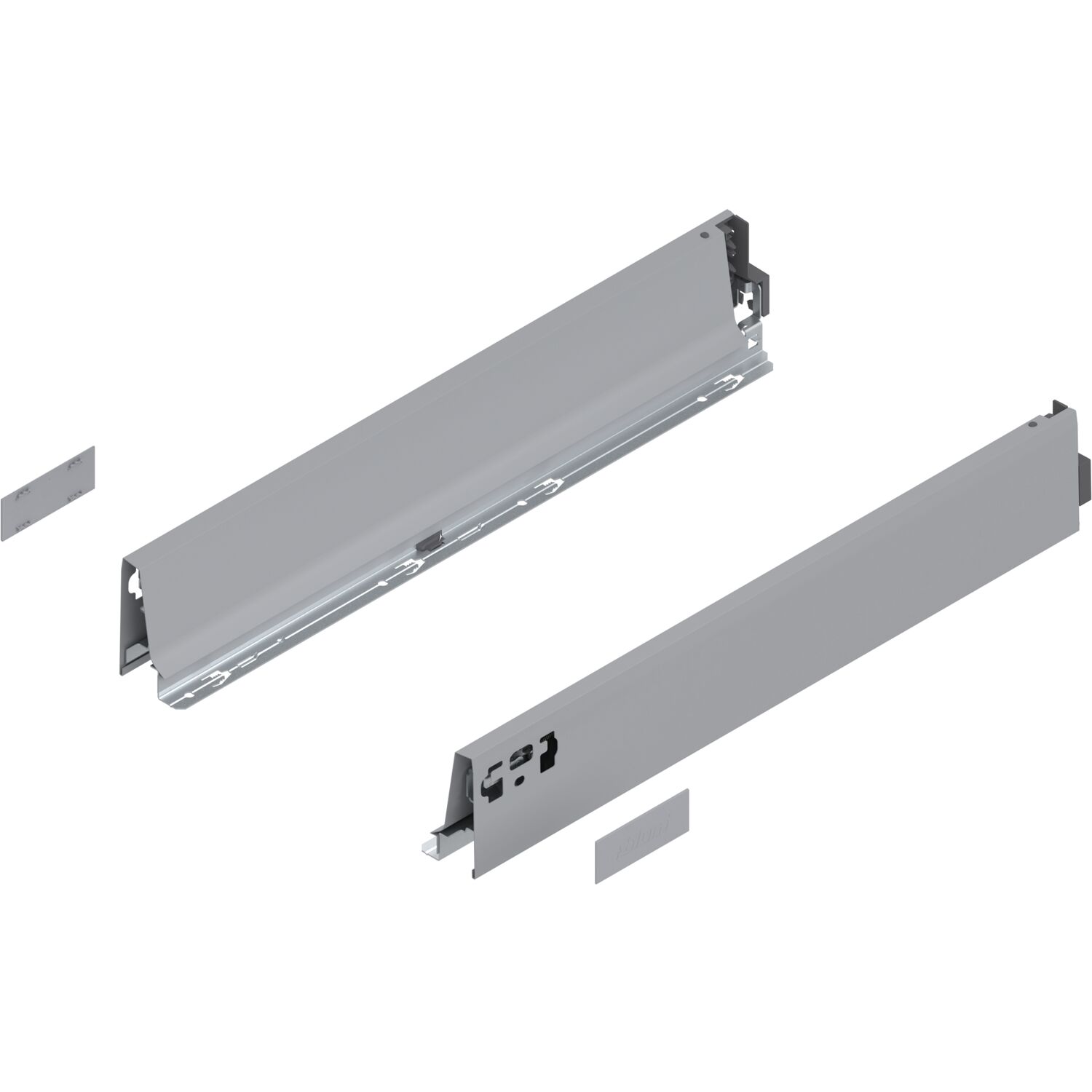 blum TANDEMBOX antaro SET Höhe M, BLUMOTION M, 30kg, NL 270, grau RAL 9006