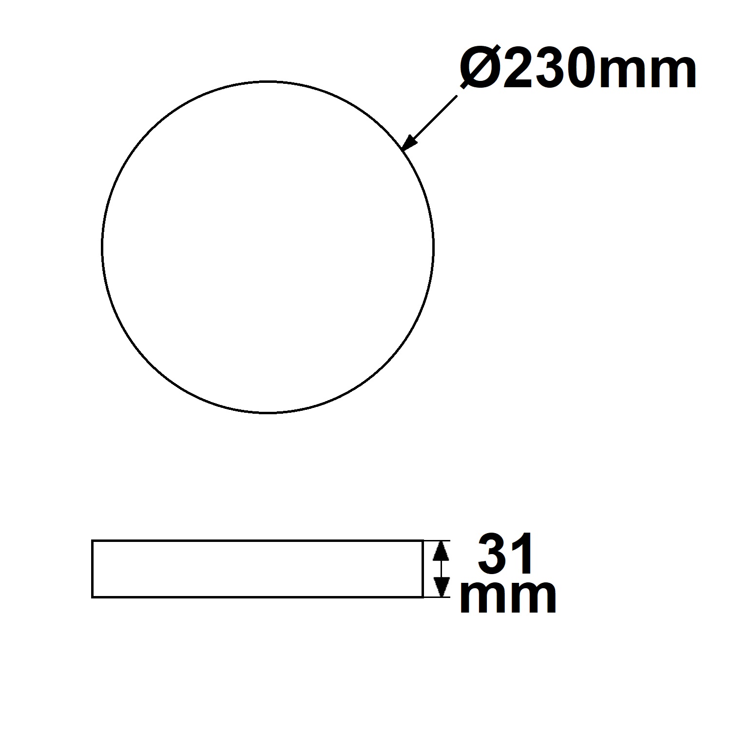 ISOLED LED Umrüstplatine 230mm 24W mit Haltemagnet neutralweiß