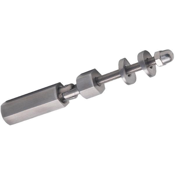 croso Schraubterminal mit Gelenk, für 5 mm Seil, Edelstahl geschliffen V4A
