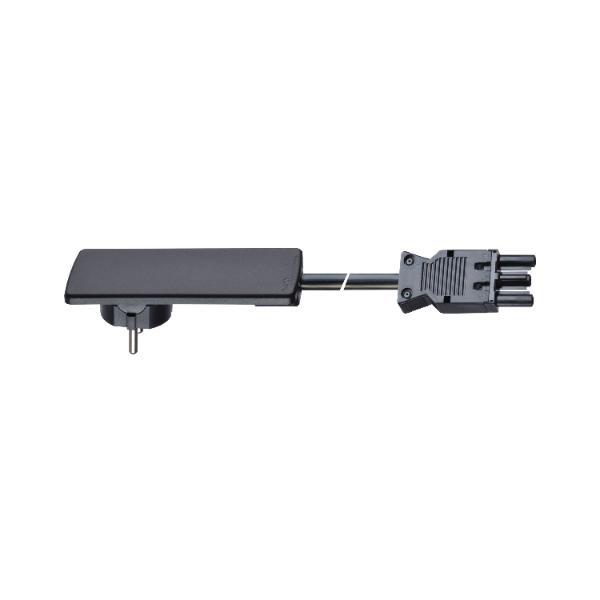 EVOline Plug-Anschlussleitung mit GST Kupplung, 1,5 m, Kunststoff schwarz