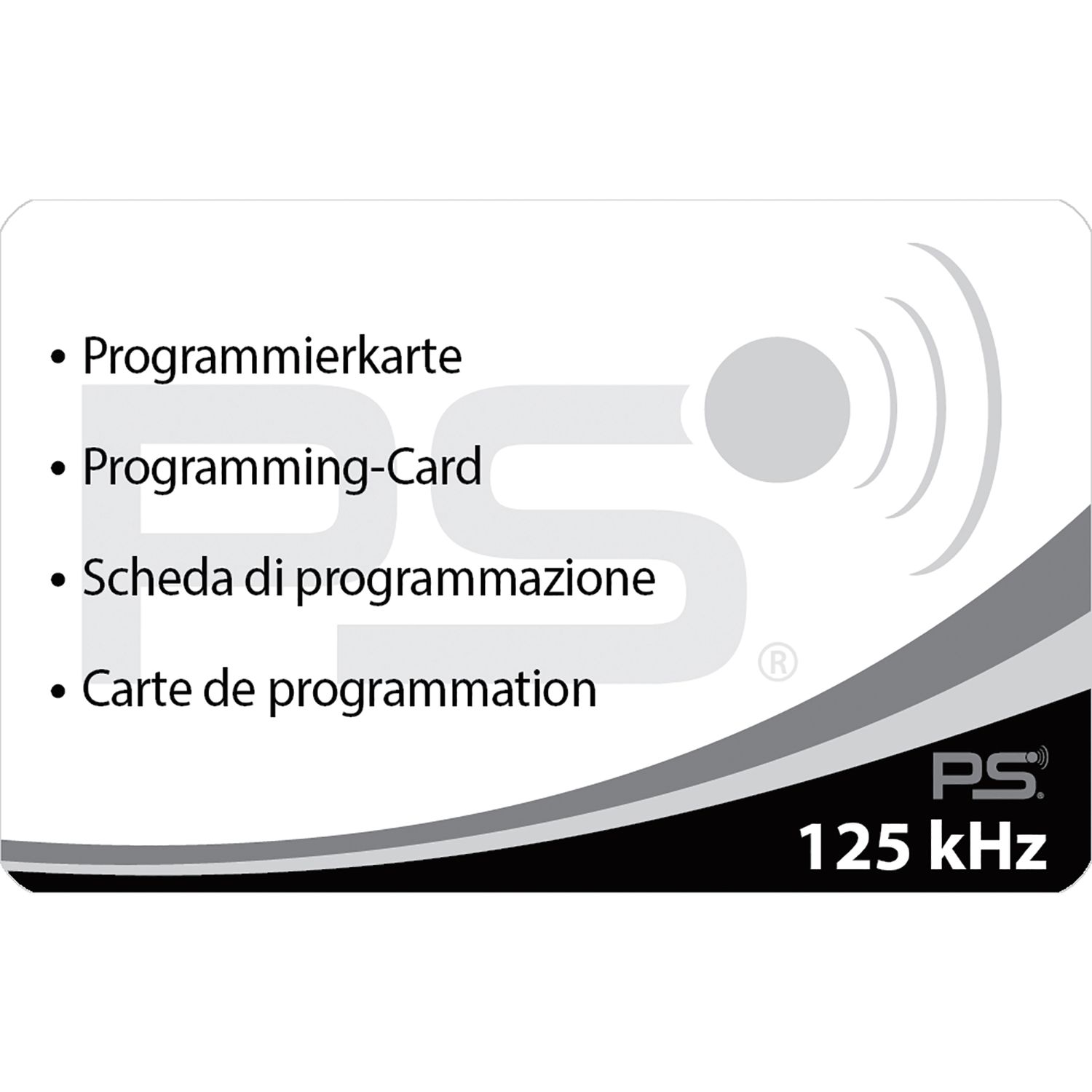 PS SOLO Programmierkarte in Kreditkartenformat, Kunststoff