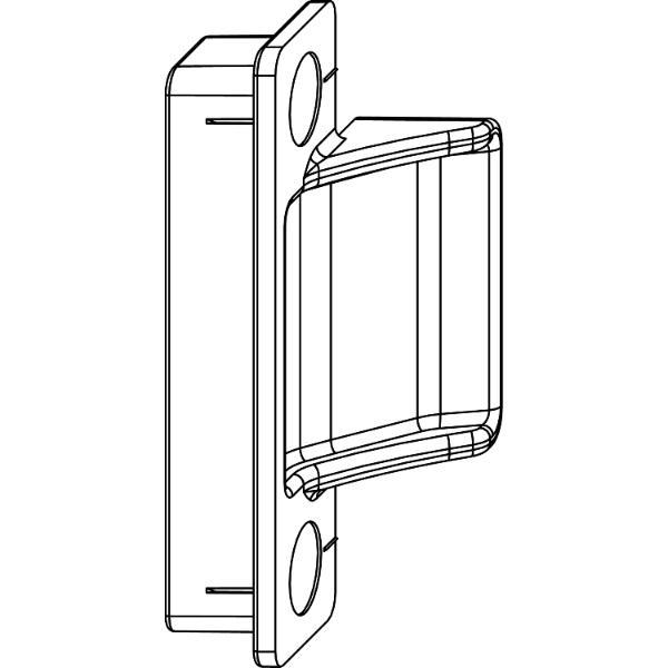 Maco #94185 MACO Anpressverschluss verdeckt fix PVC, Flügelteil, 13V, universal, silber