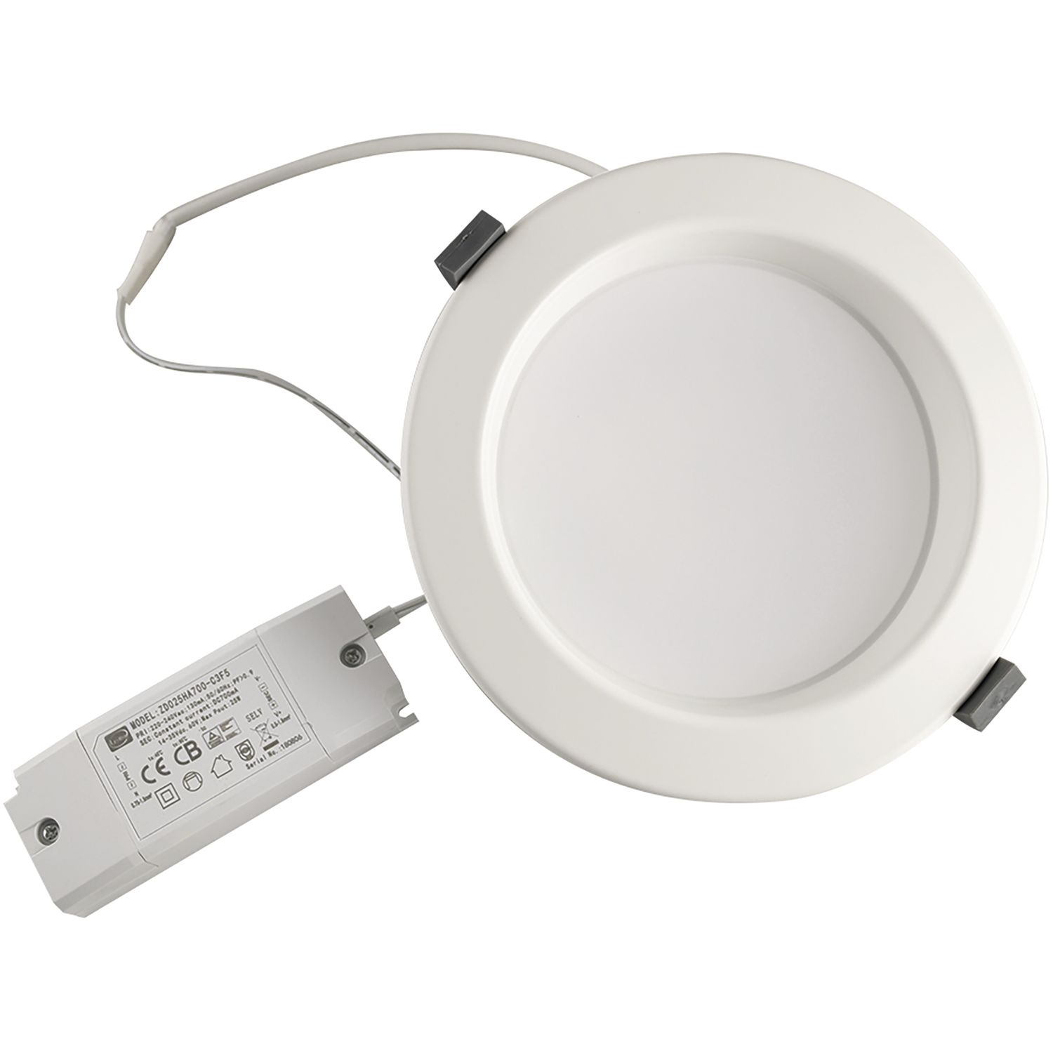 McLED Einbauleuchte Faro IP44 10W 4000K ø 113mm weiß