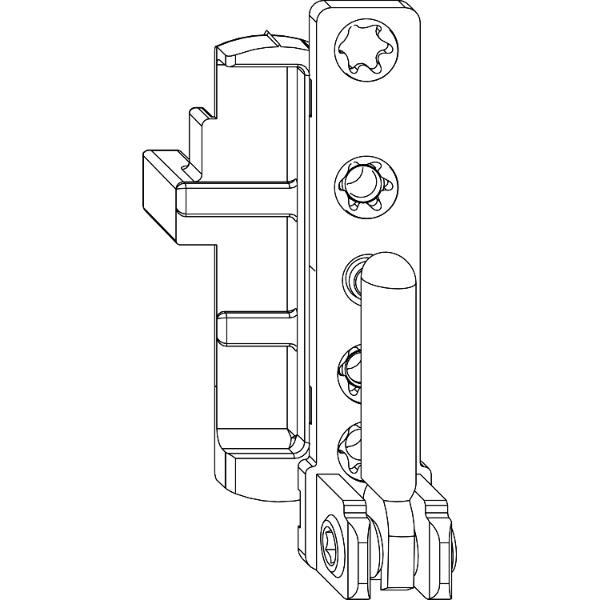 Maco #59491 MACO Ecklager DT130 12/18 mm 130 kg für Fenstertür silber links (59491)