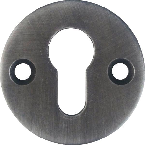 SCHÖSSWENDER Zylinderrosette PZ, Parma, ø 56 mm, Höhe 3 mm, schwarz passiviert