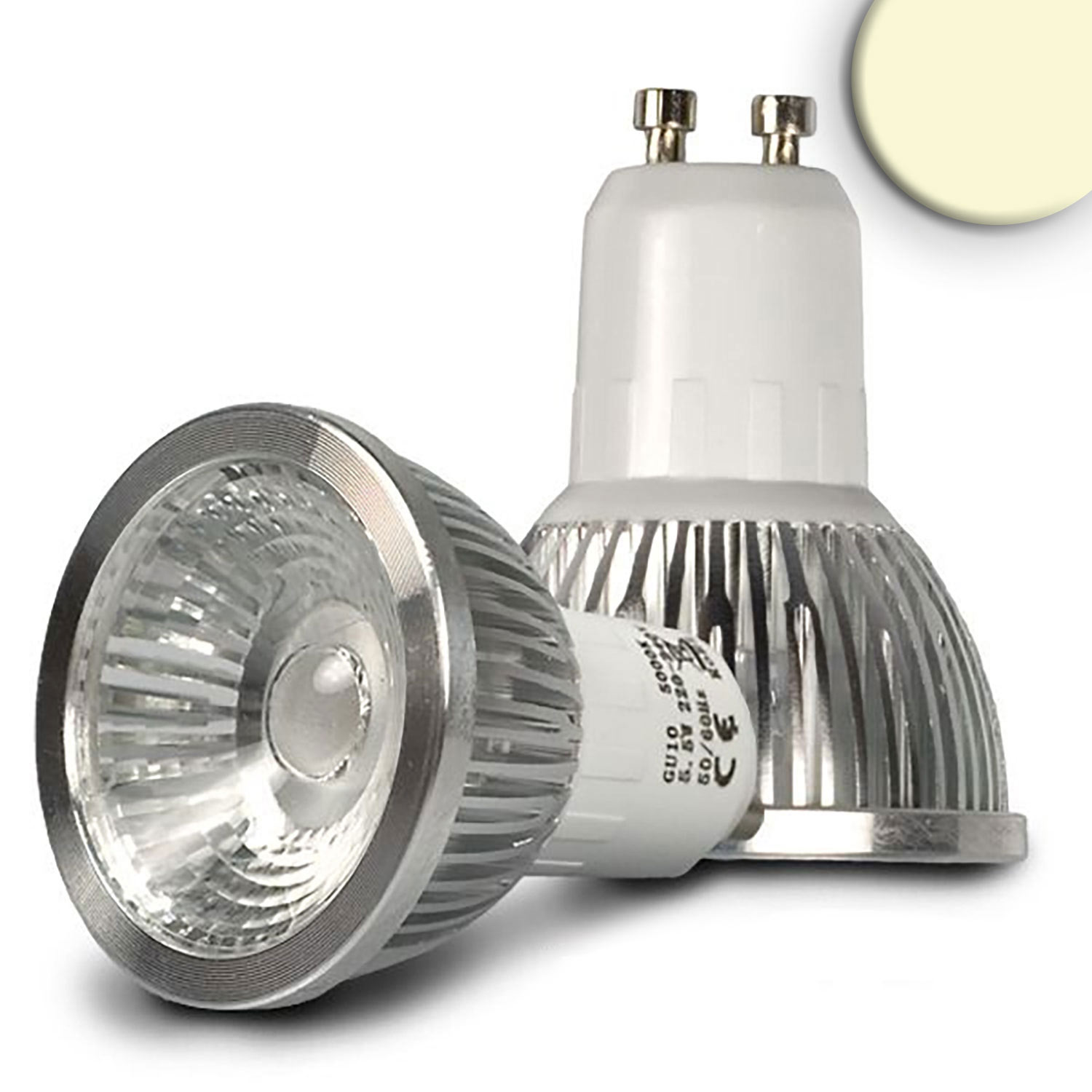 ISOLED GU10 LED Strahler 5,5W COB 70° warmweiß dimmbar
