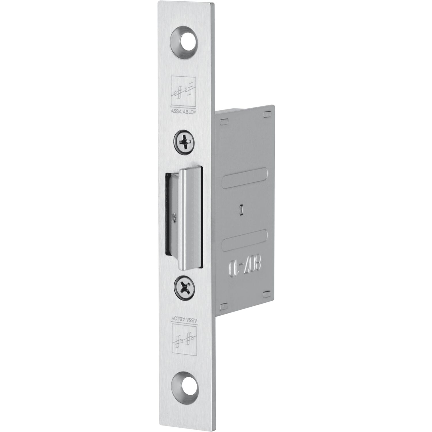 effeff Fallenschloss 807-10 einstellbar, Stulp eckig, 24 x 110 x 3 mm