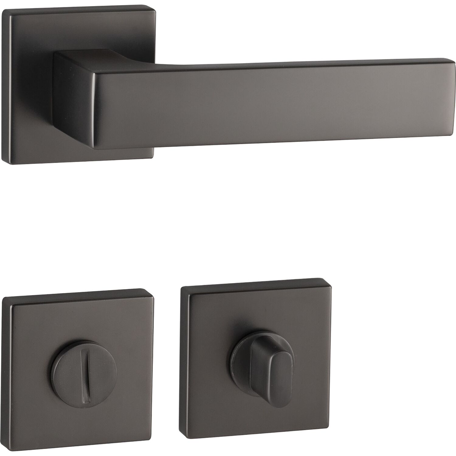 MARCHESI Drückergarnitur BUDAPEST Rosette WC, 38-45 mm, Zamak vernickelt dunkel