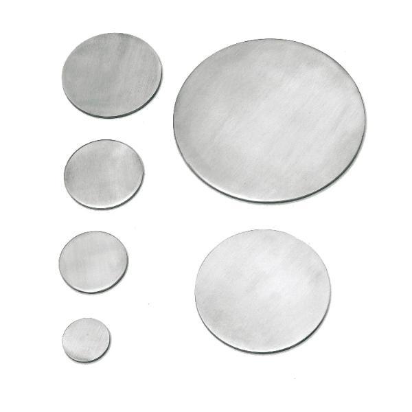 croso Ronde ø 33 mm, Materialstärke 4 mm, Edelstahl einseitig geschliffen V2A