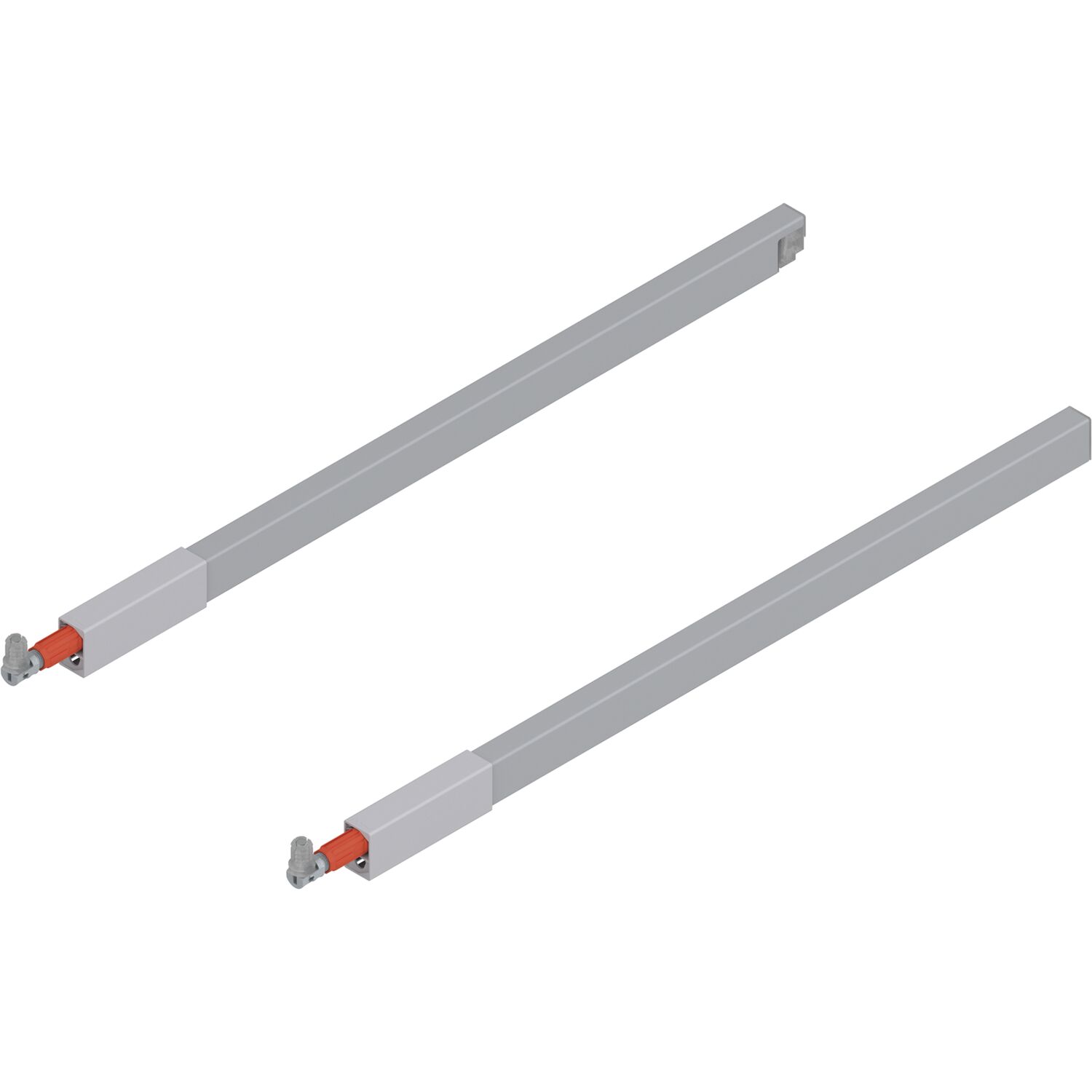 blum TANDEMBOX antaro Längsreling Set, NL 500, grau RAL 9006