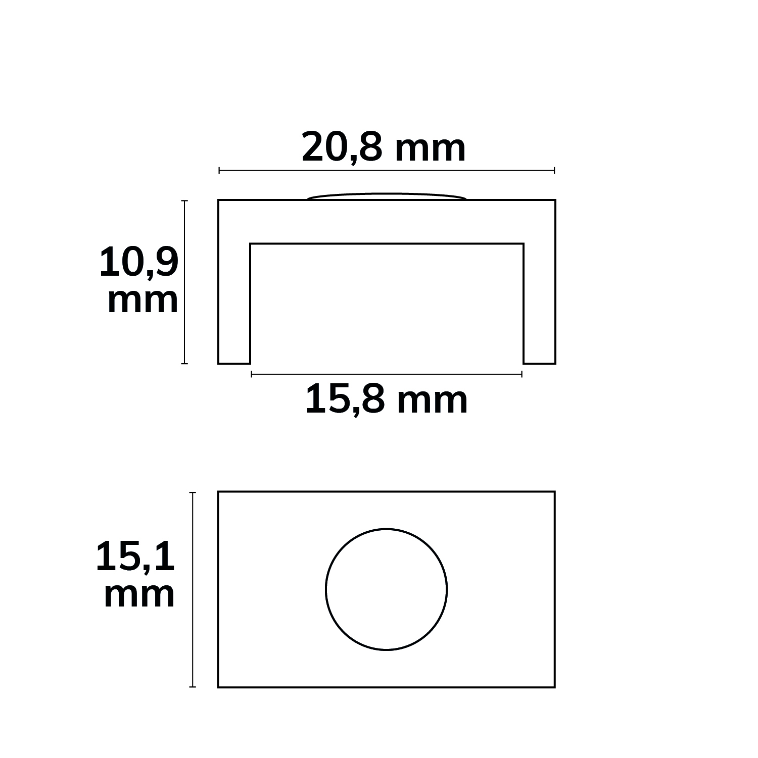 ISOLED Magnethalter Z43 schwarz für SURF12