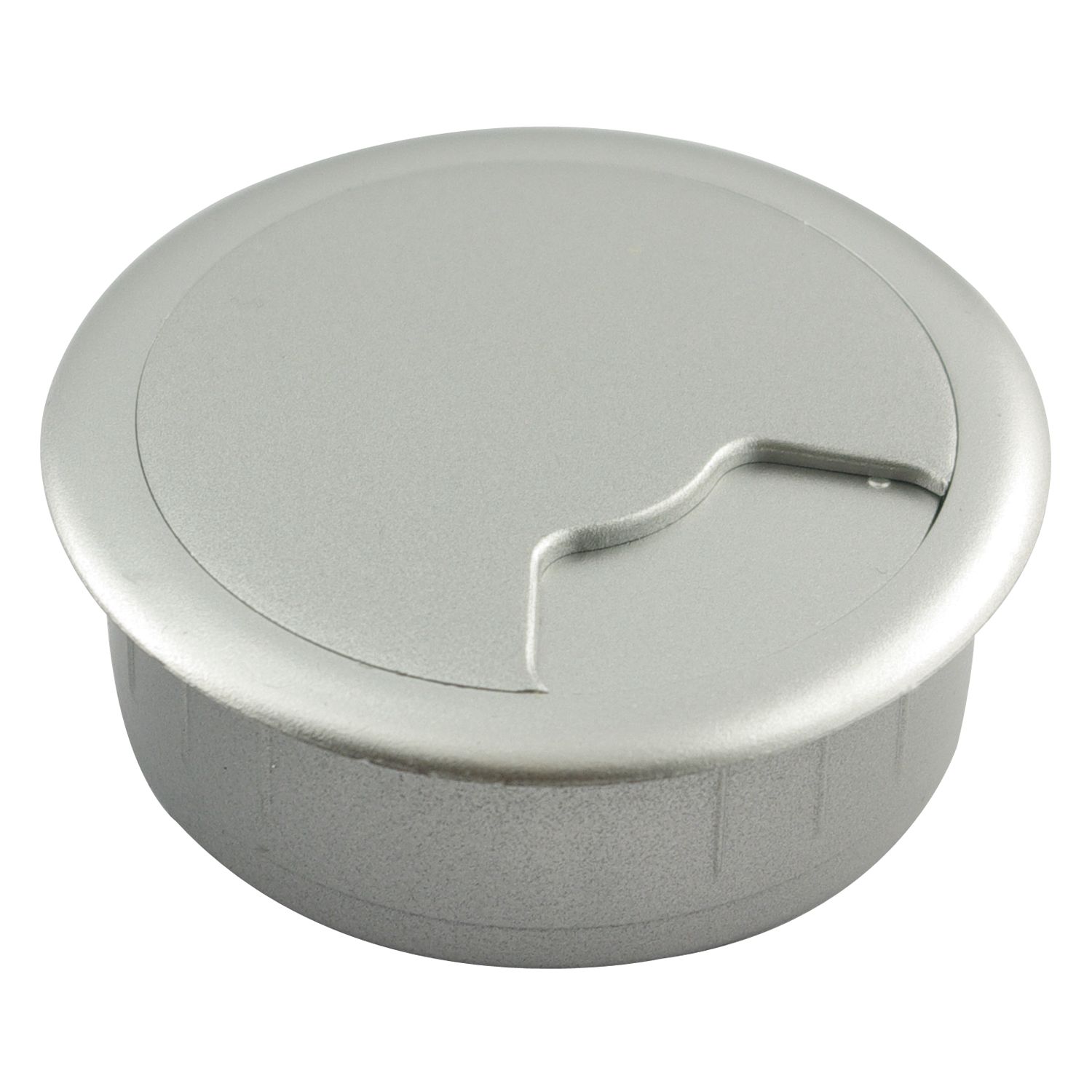 Kabeldurchgang rund 60 mm 3-teilig silber