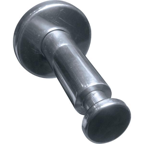Grundmann Handlaufträger zum Klemmen, Rosetten ø 51 mm, Wandabstand 60 mm, Alu poliert