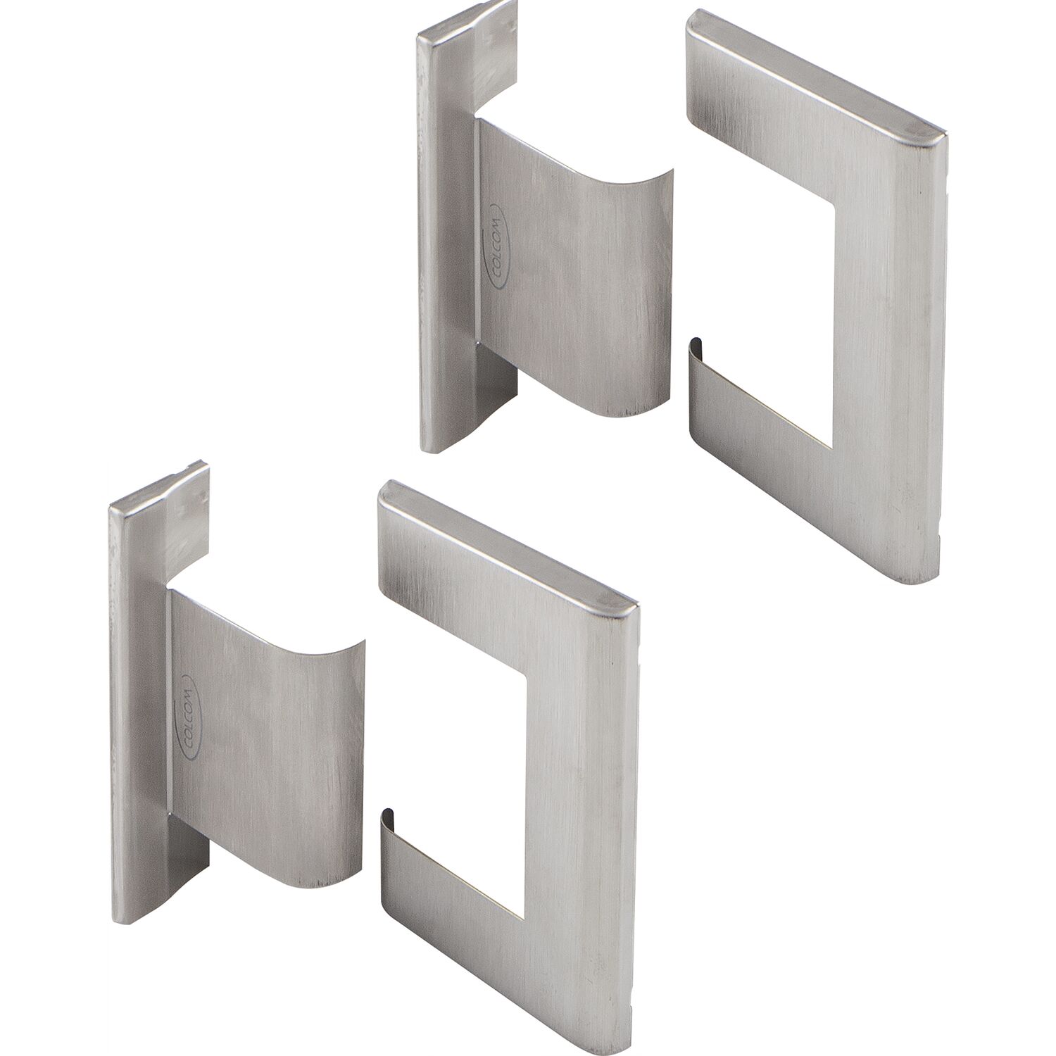 Abdeckkappenpaar zu Duschtürband 8010BTJC,Aluminium Edelstahl satiniert