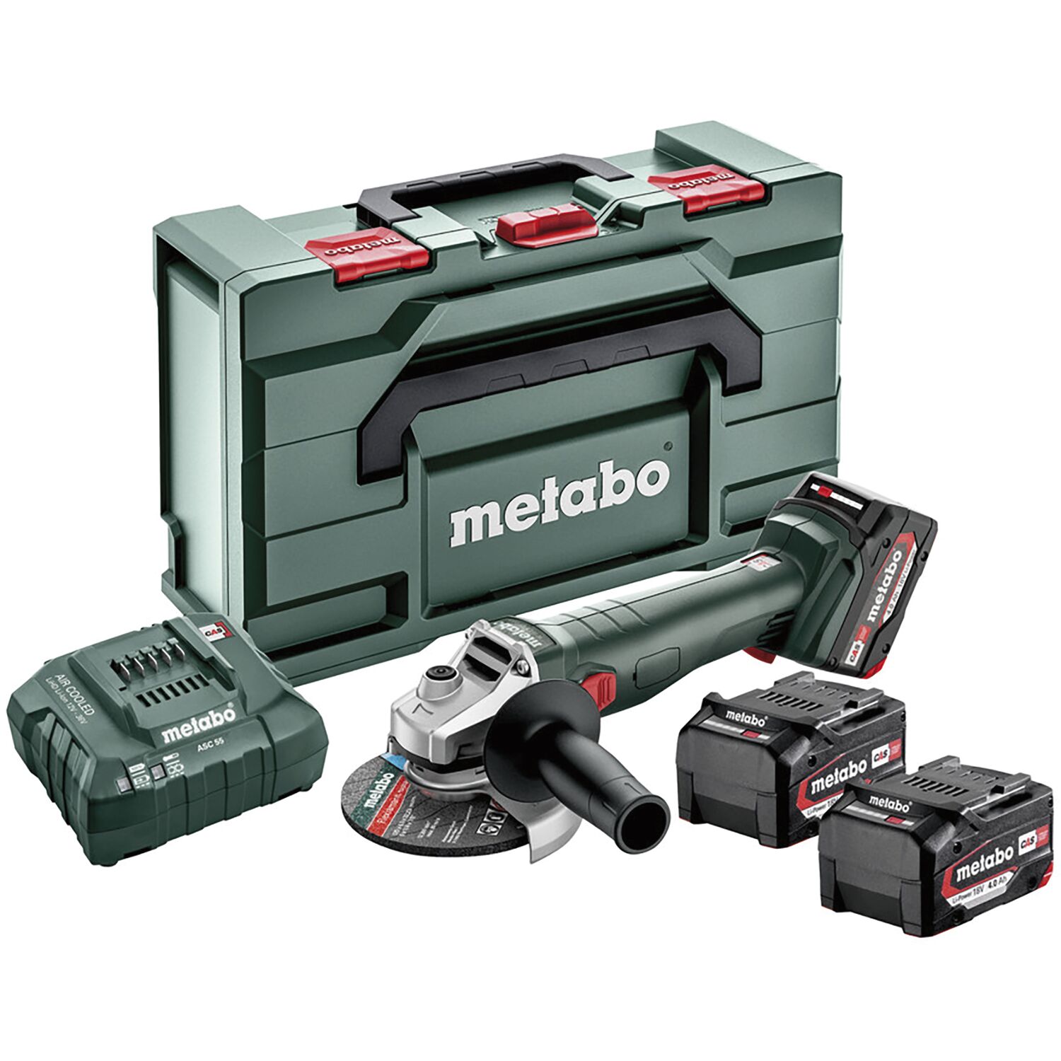 Metabo Akku-Winkelschleifer W 18 L9-125 18 Volt / 4,0 Ah (IEC) Li-Ion
