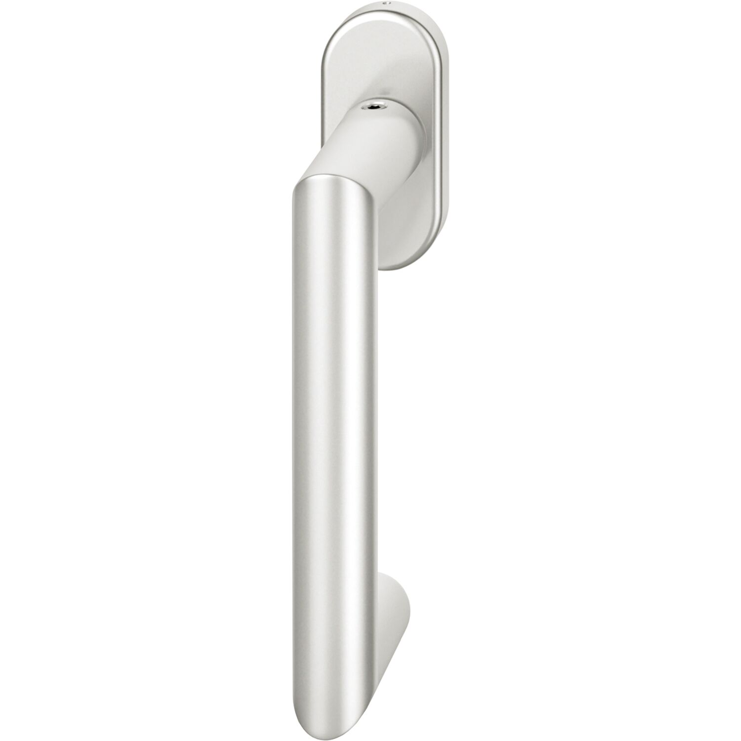 FSB Fenstergriff ovale Rosette Aluminium silber eloxiert
