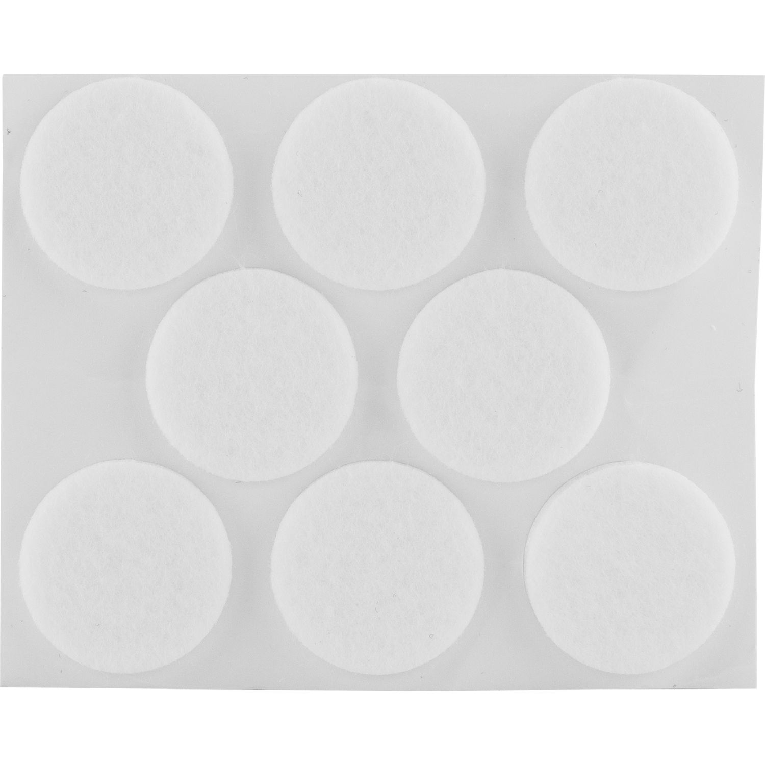 Filzgleiter rund, 28,Materialstärke 3 mm, selbstklebend, weiß, Inhalt 8 ST